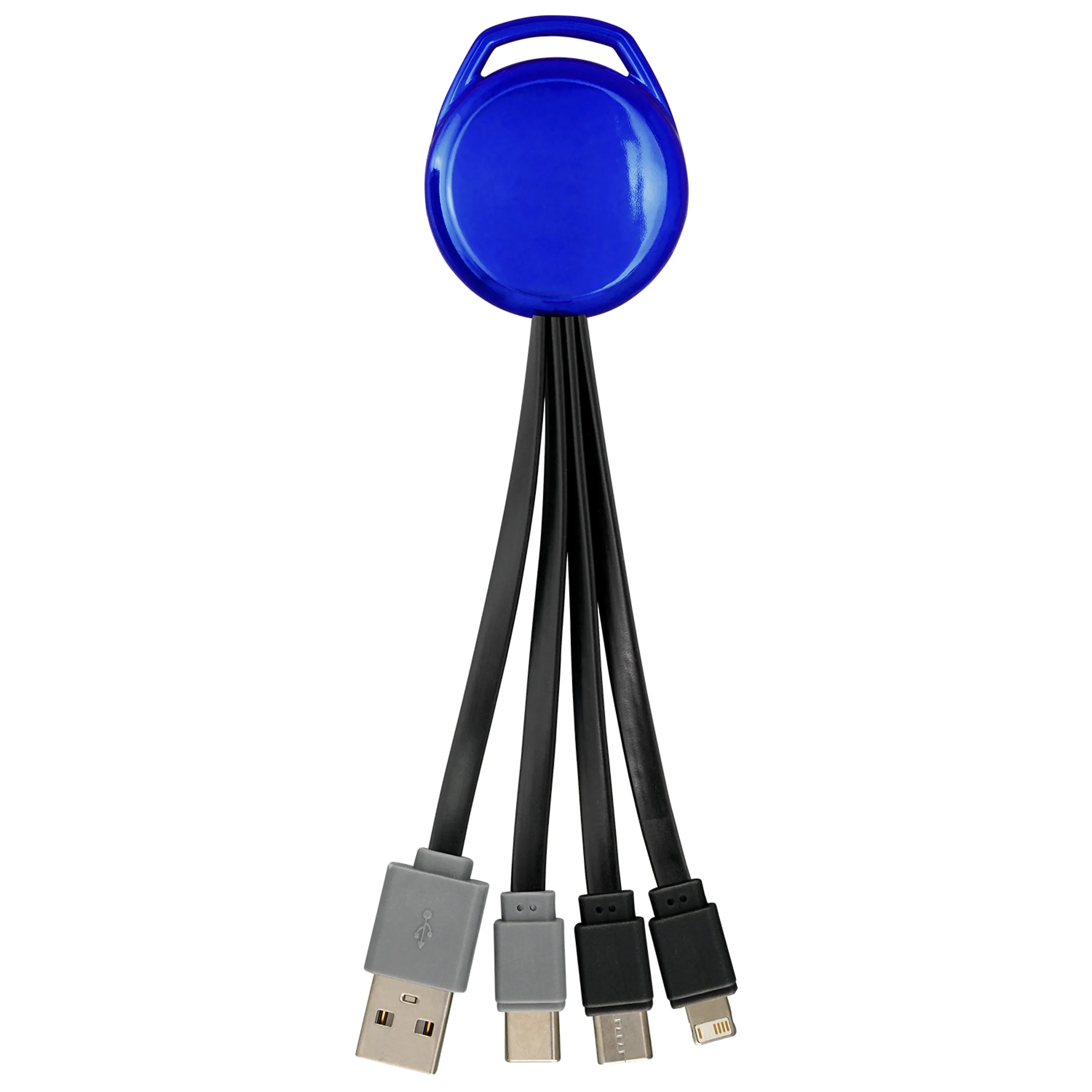 Metallic Vivid Dual Input 3-in-1 Charging Cable 8