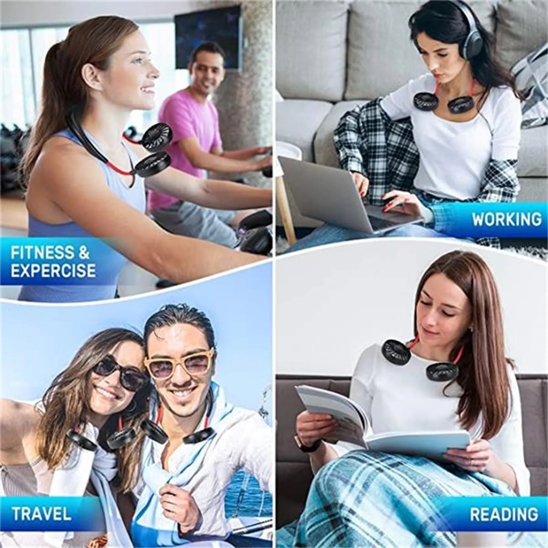 Hands Free Portable Fan 4