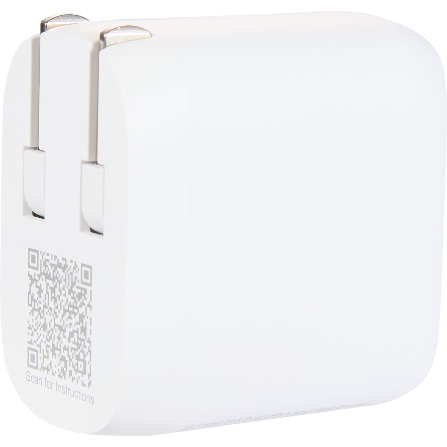 UL Listed 20W Dual USB A and C Wall Charger 6