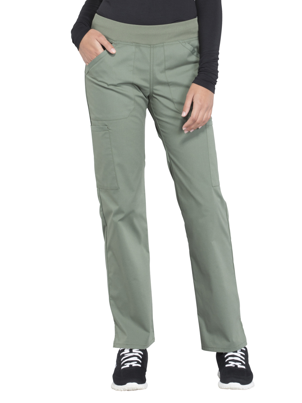 Cherokee - Workwear Professionals - Mid Rise Straight Leg Pull-on Cargo Pant 13