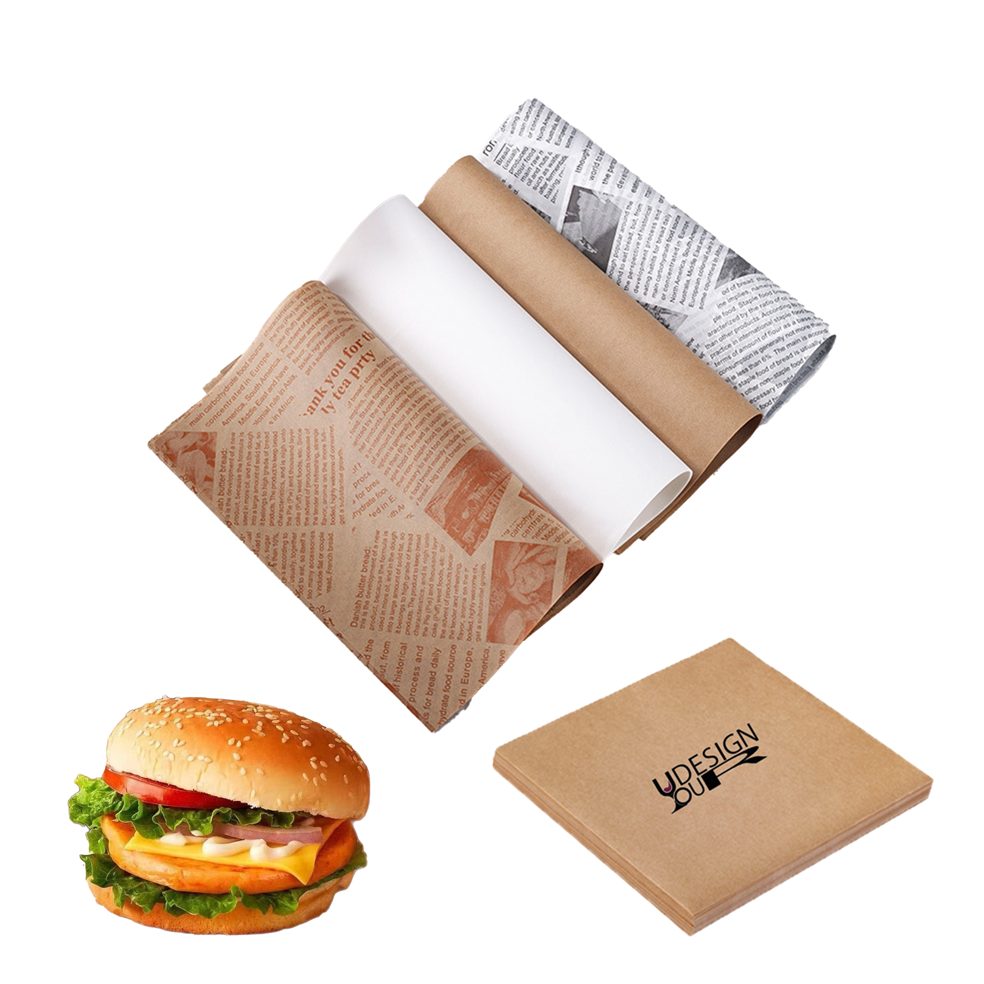 Hamburger Wrapping Paper 2