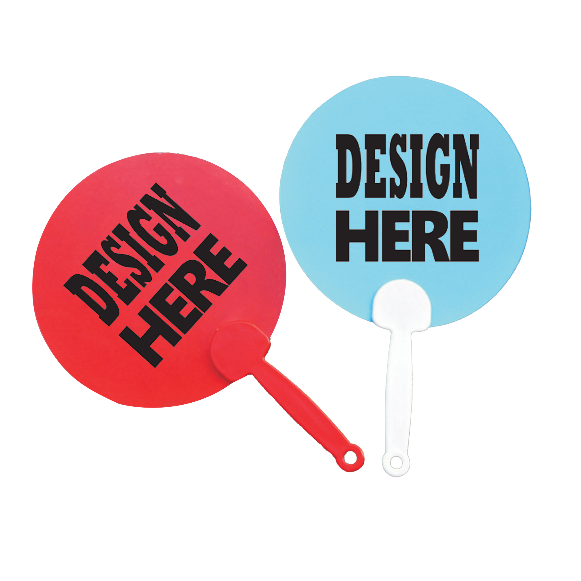 Double-Sided Plastic Advertising Fan 1