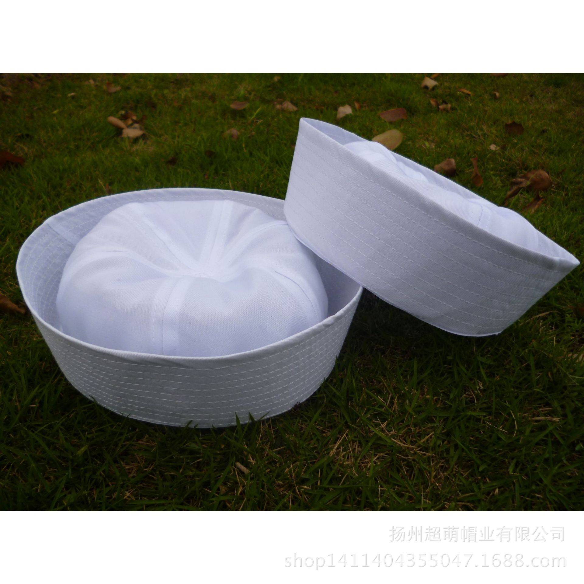 Polyester White Sailor Cap 1