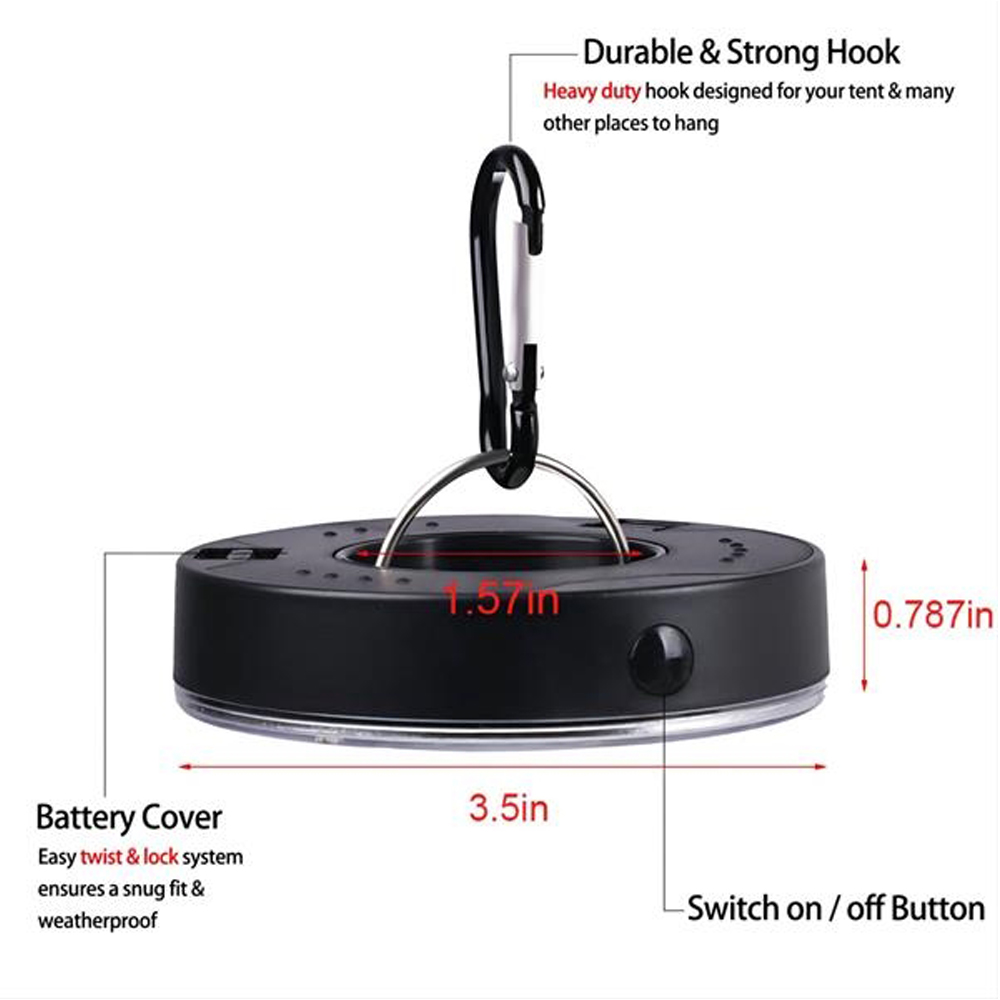 Tent Lamp Portable LED Camping Lantern Light Flashlights 4