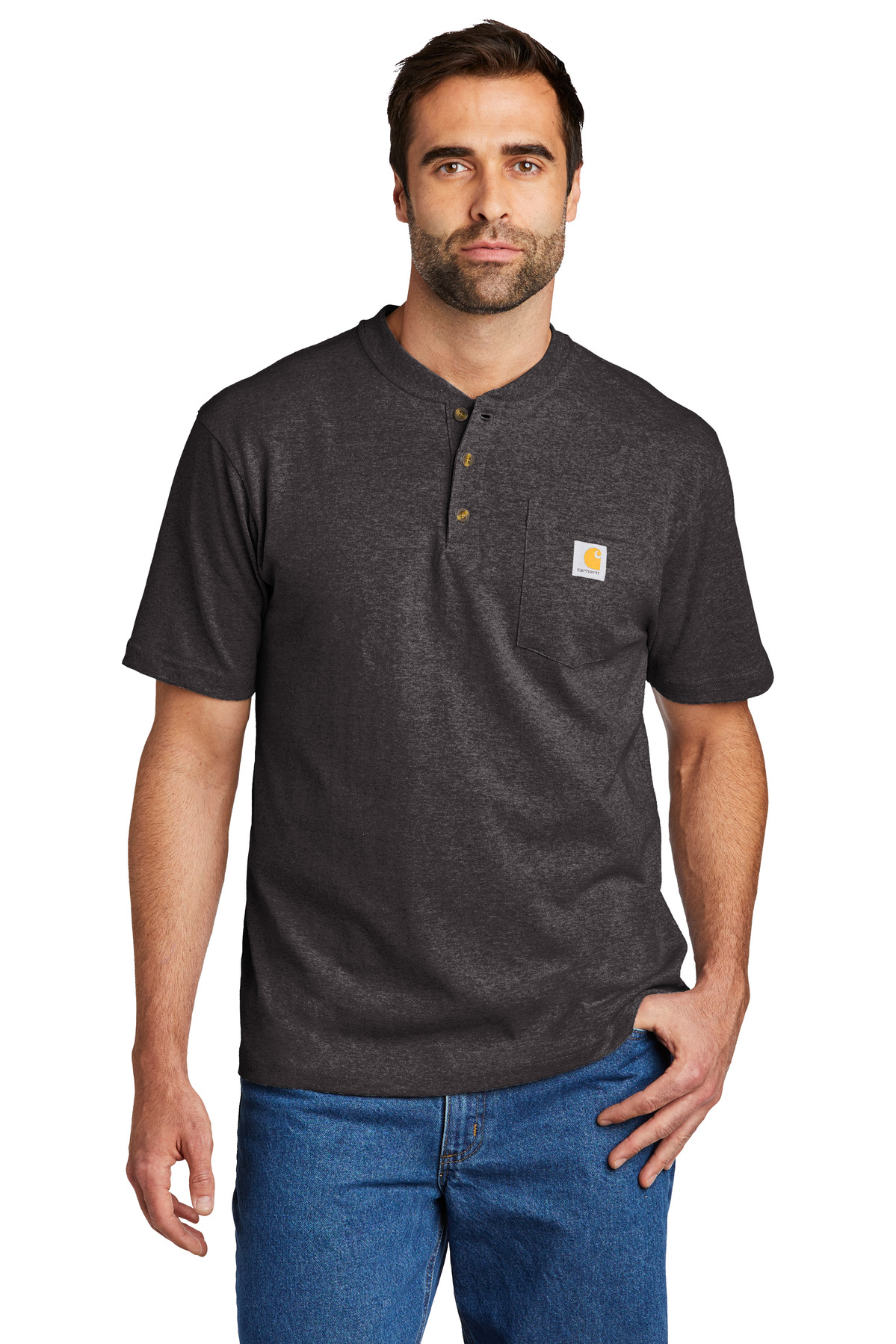 Carhartt Short Sleeve Henley T-Shirt CTK84 20