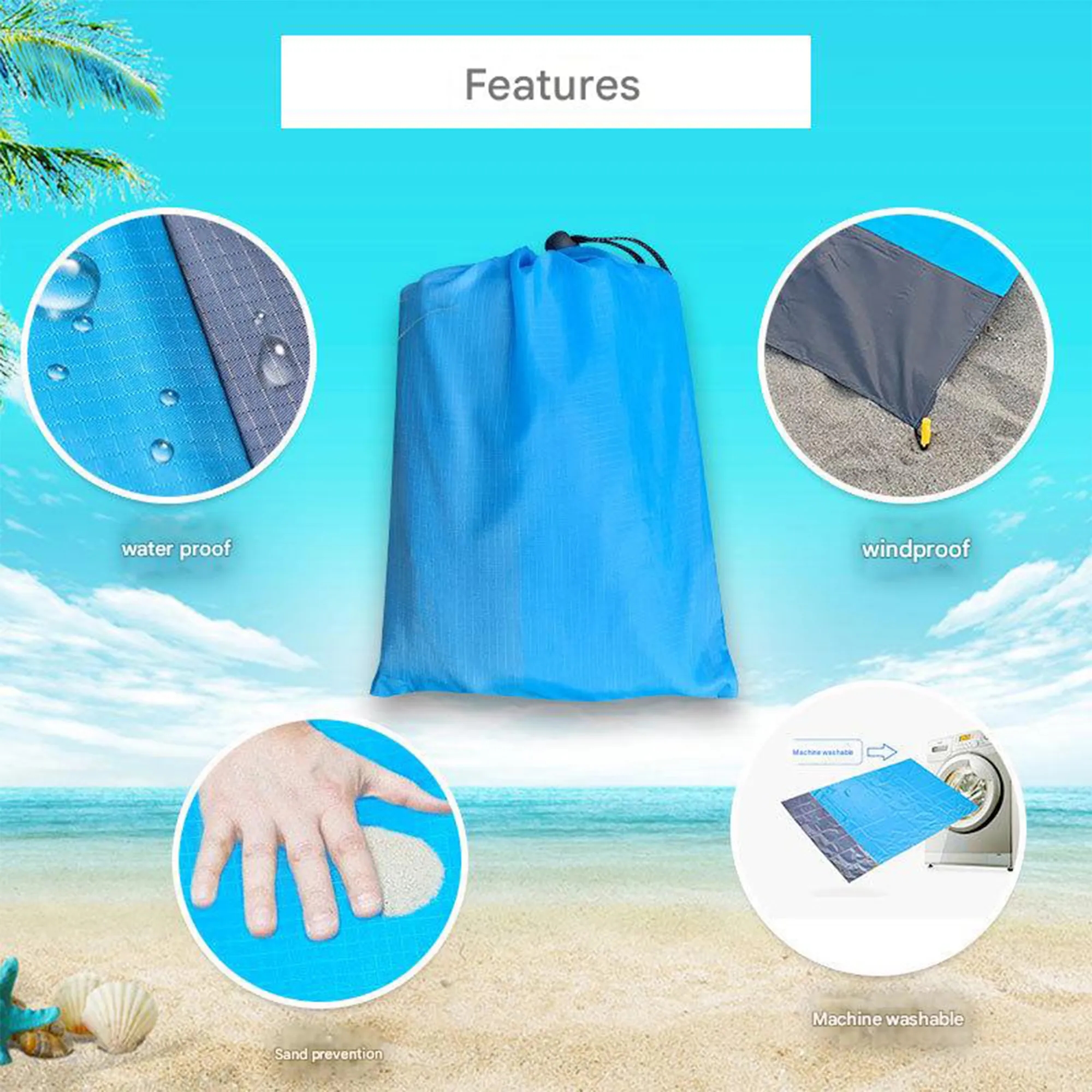 Waterproof Folding Beach Mat 7