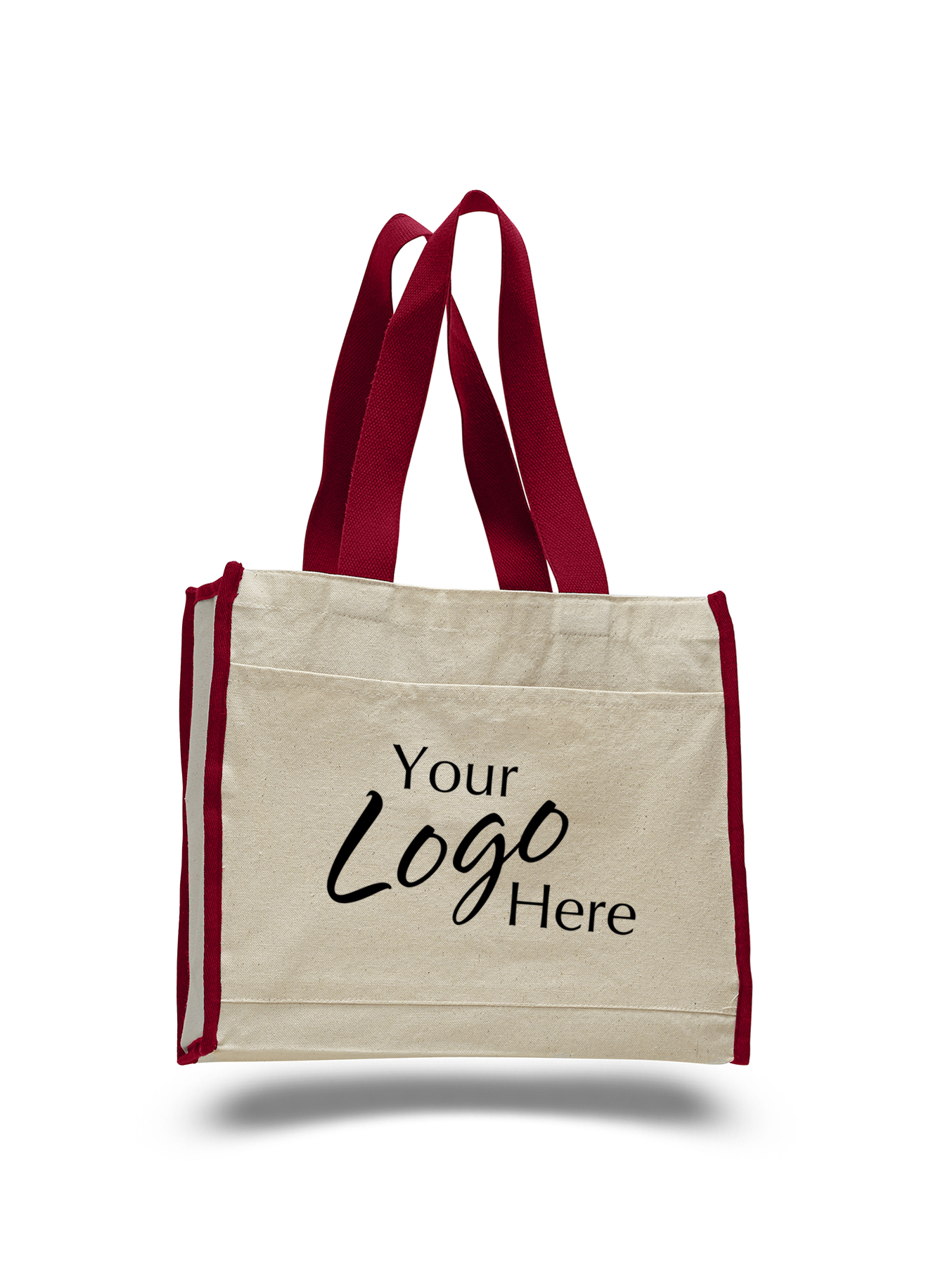Canvas Tote Bag 14" W x 12" H with 5.25" Gusset 20