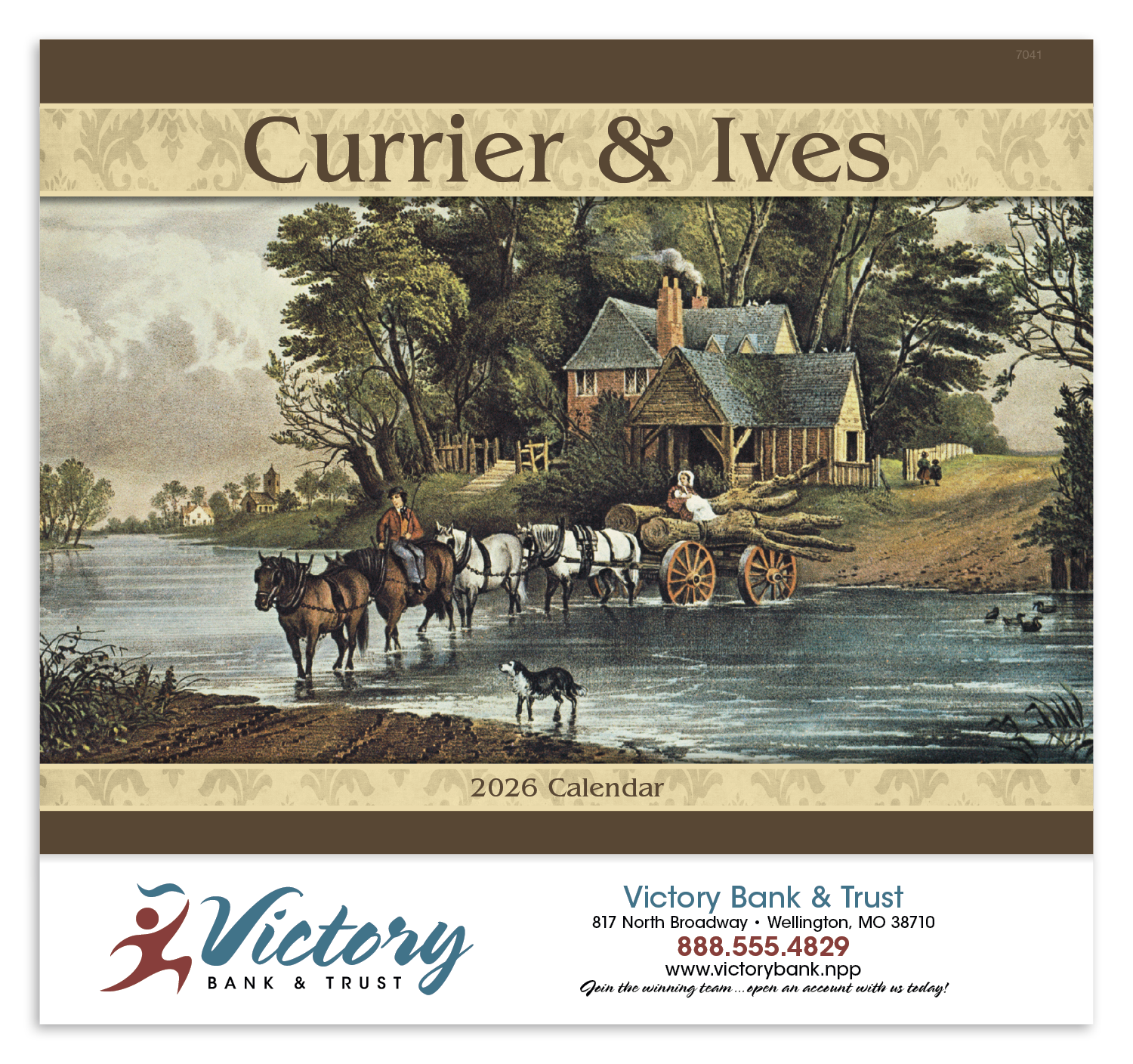 Good Value™ Currier & Ives - Stapled Calendar 54