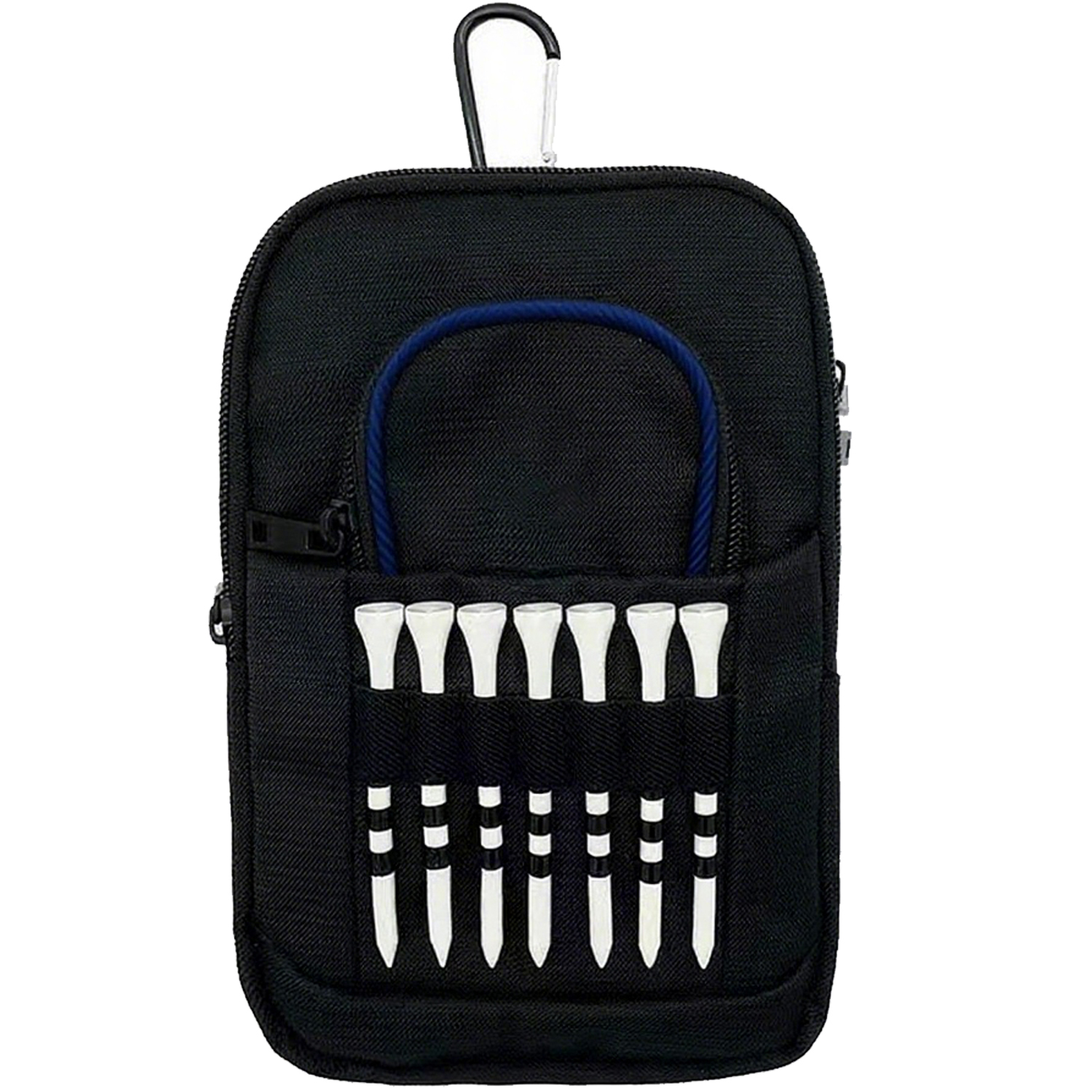 Multi Functional Nylon Golf Accessory Pouch w/ Carabiner 10