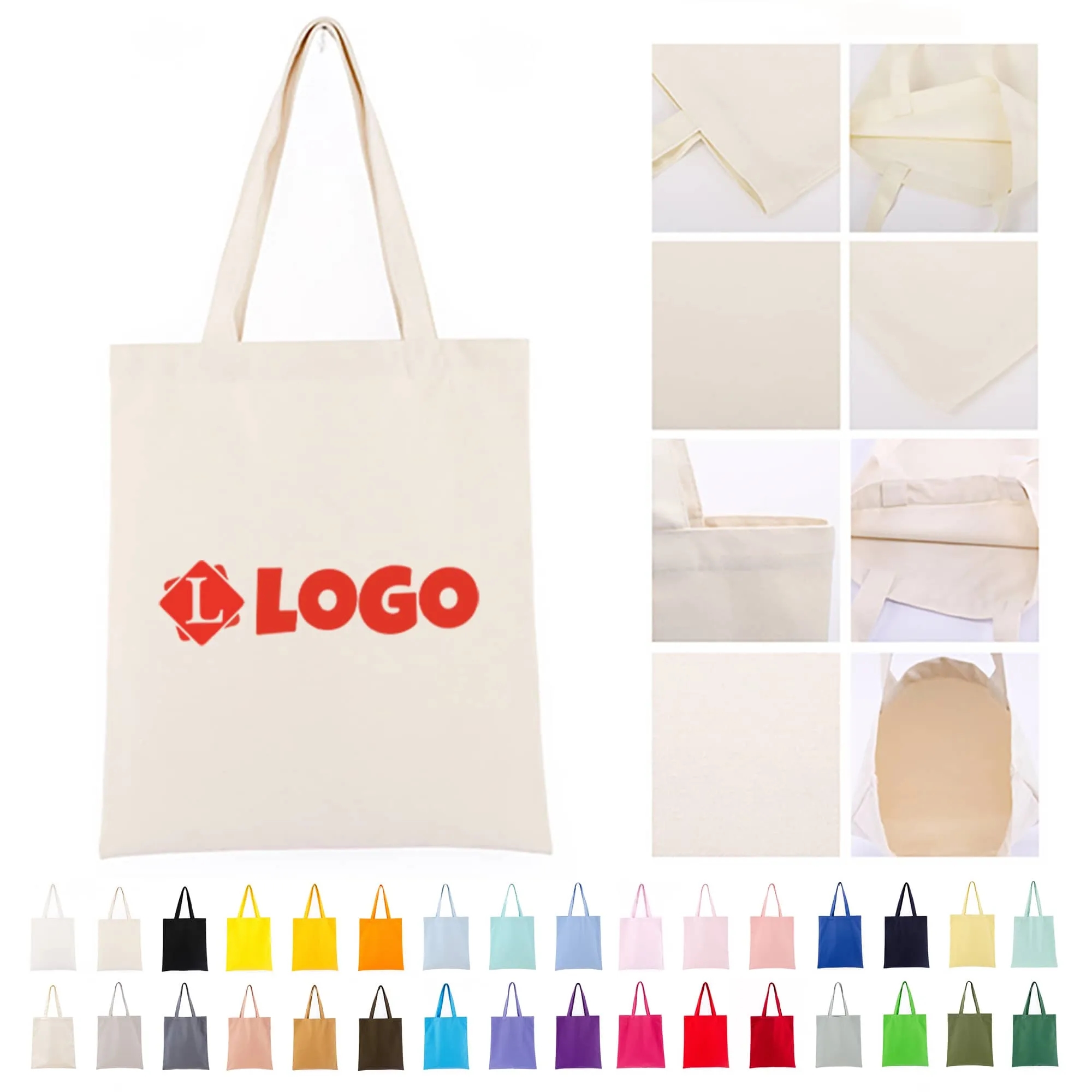 Versatile Cotton Grocery Shopping Bag Poly Tote