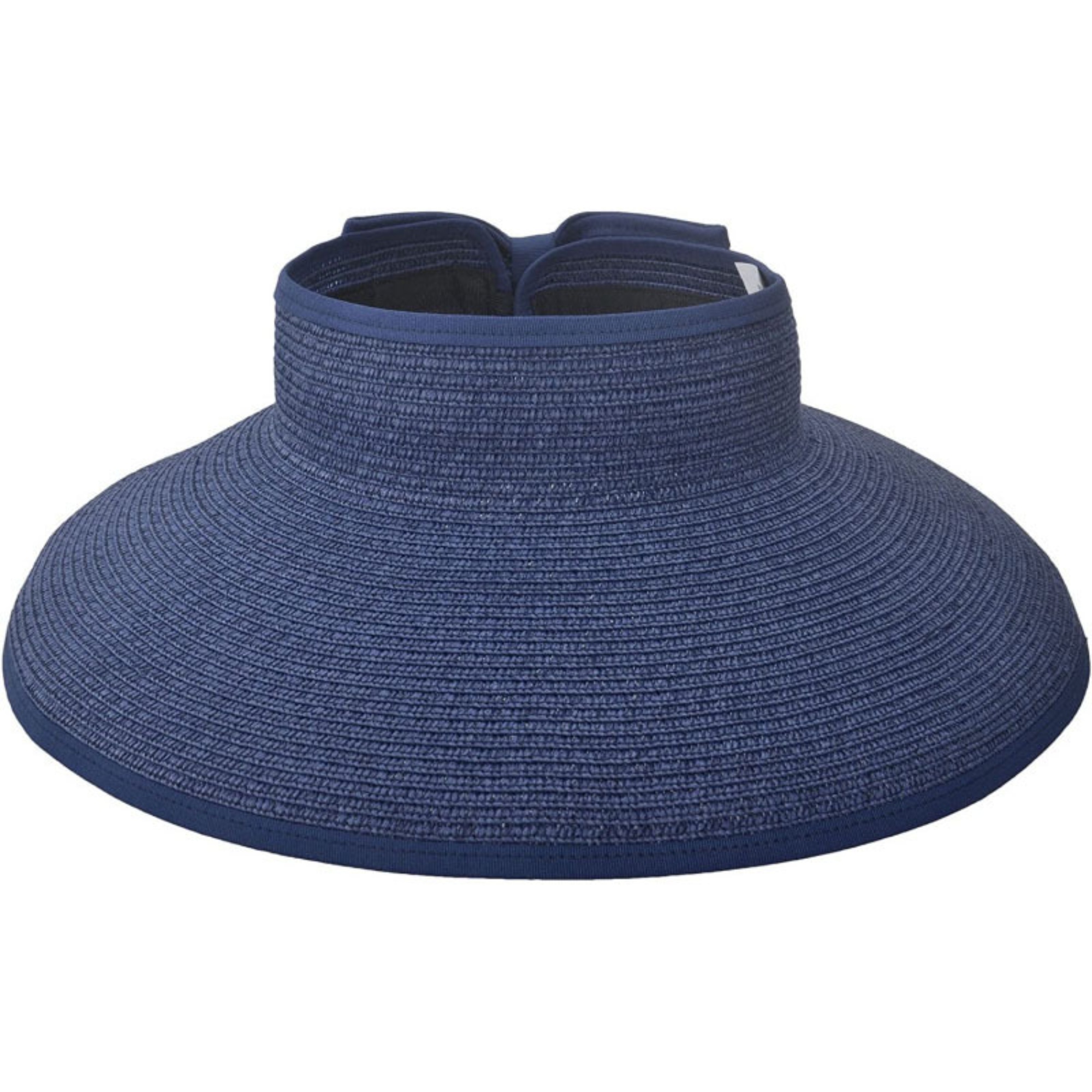 Woven Straw Rollable Visor Wide Brim UV - Blocking Hat 3