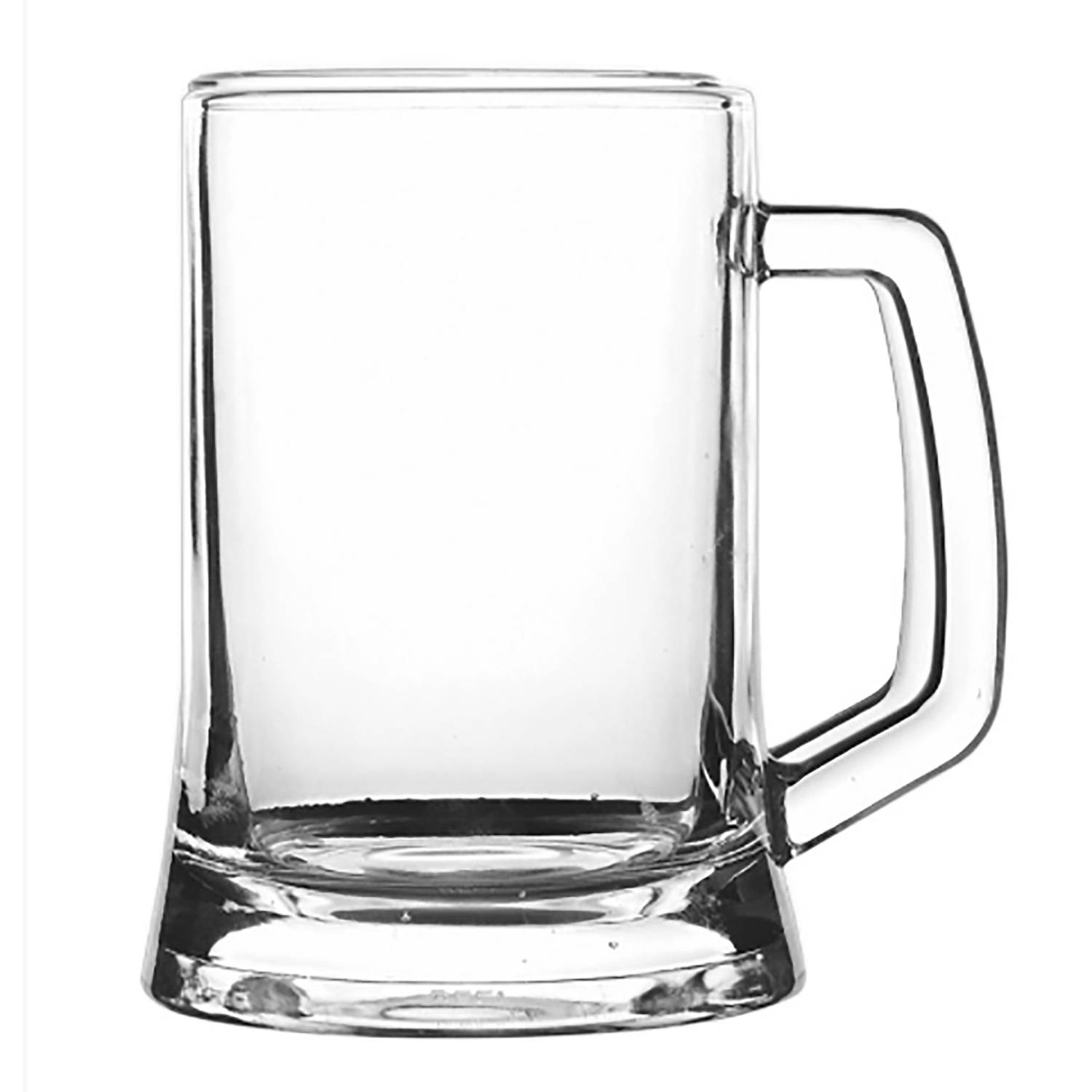 14oz Heavy Base Beer Glass Mug w/ Handle 5