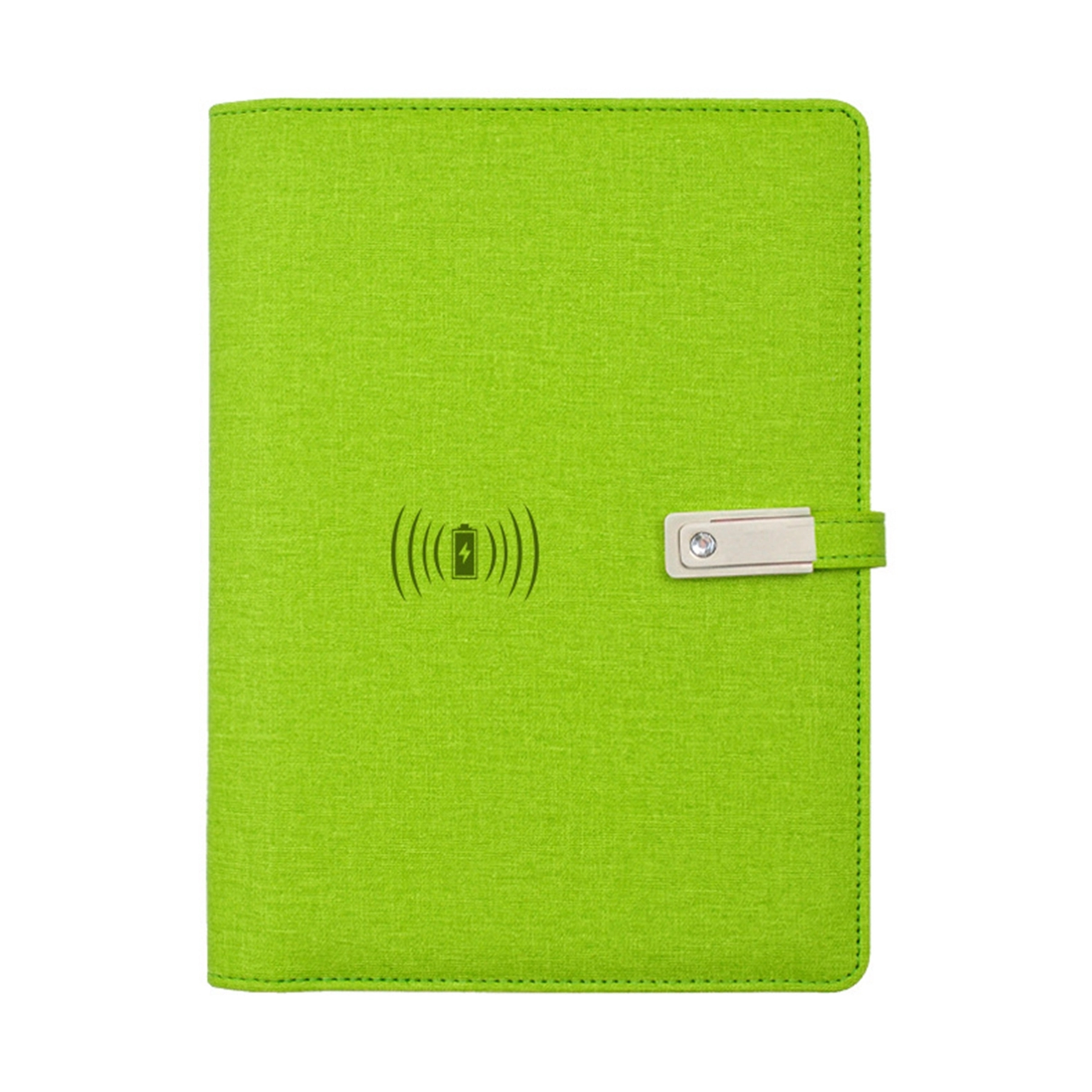8000 mAh Power Bank A5 Notebook with Wireless Charger 8