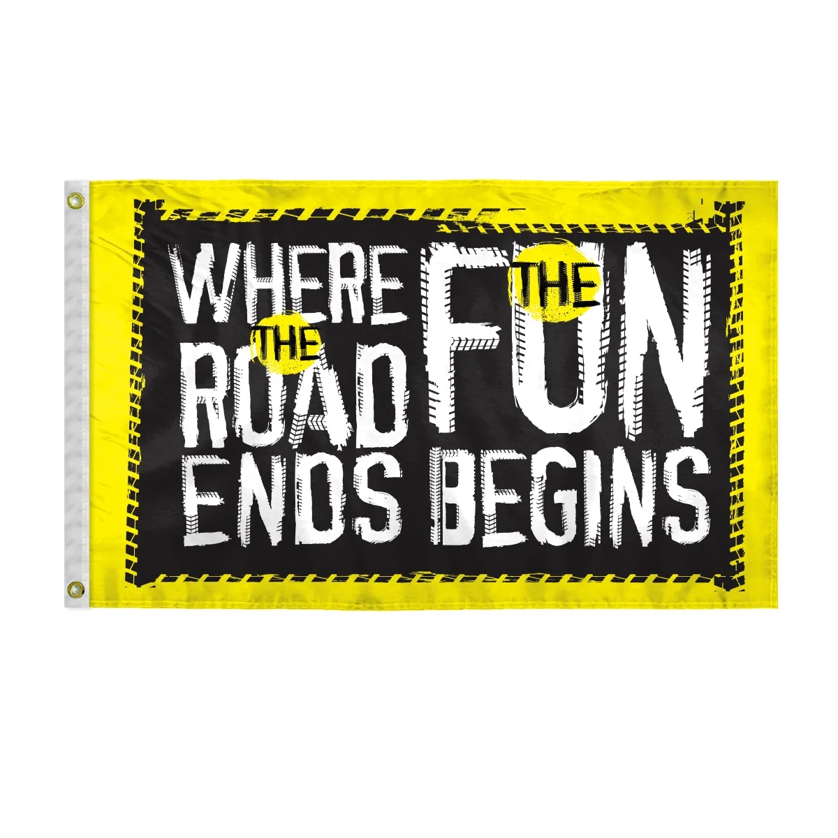 Custom Screen Sublimation Flag - 2.5' x 4' E-Poly 2