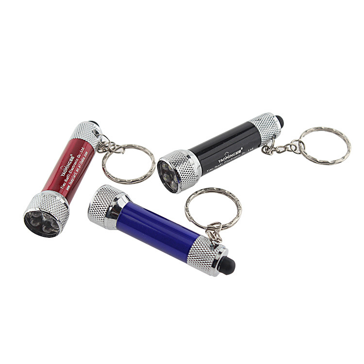 Mini Aluminum Alloy LED Flashlight Keychain 2