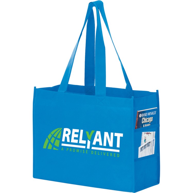 Non-woven Shoulder Tote with Side Pockets 6