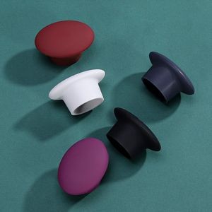 Elegant Oval Panel Silicone Bottle Cap Wine Stopper Cork 18