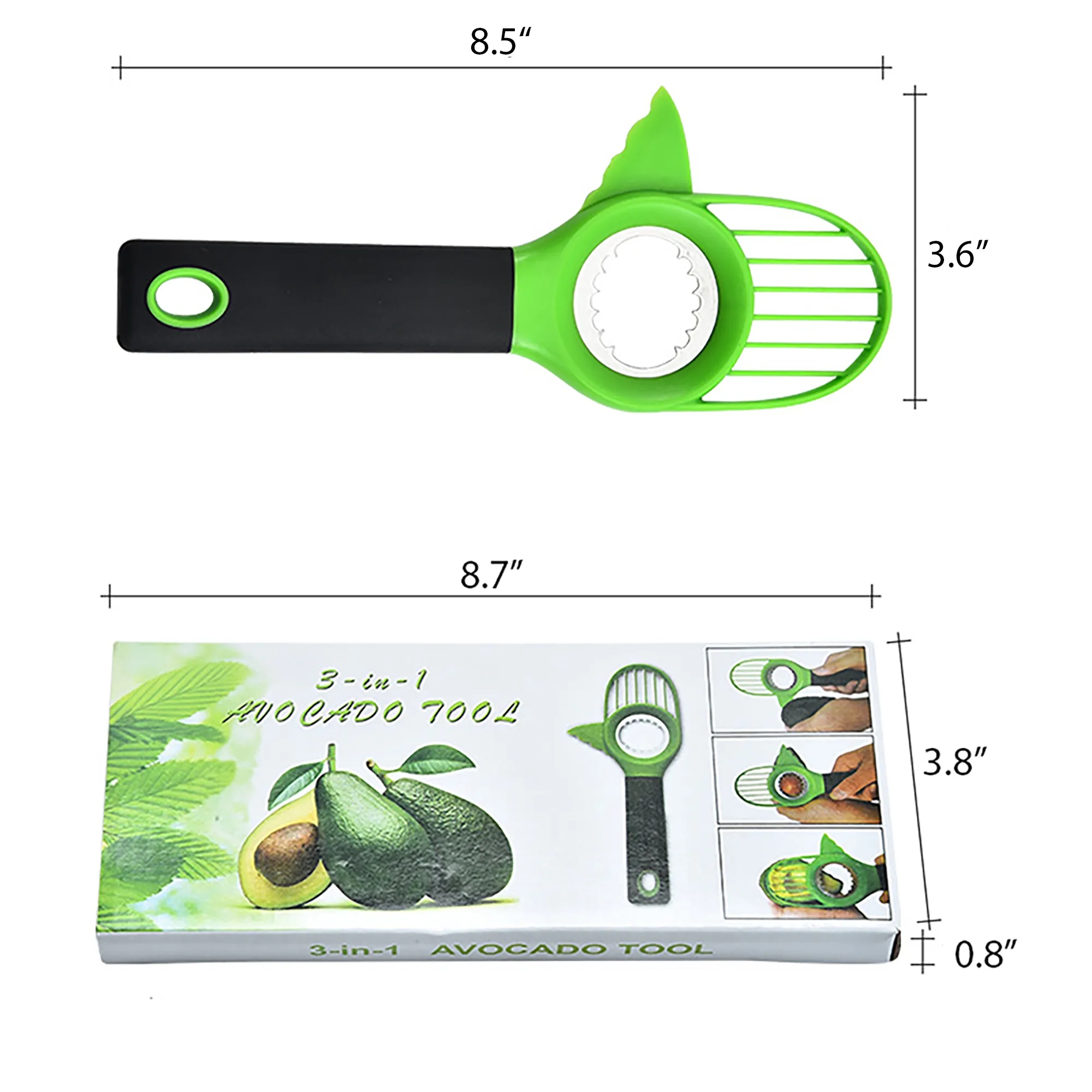 3-in-1 Avocado Slicer MOQ 100PCS 2