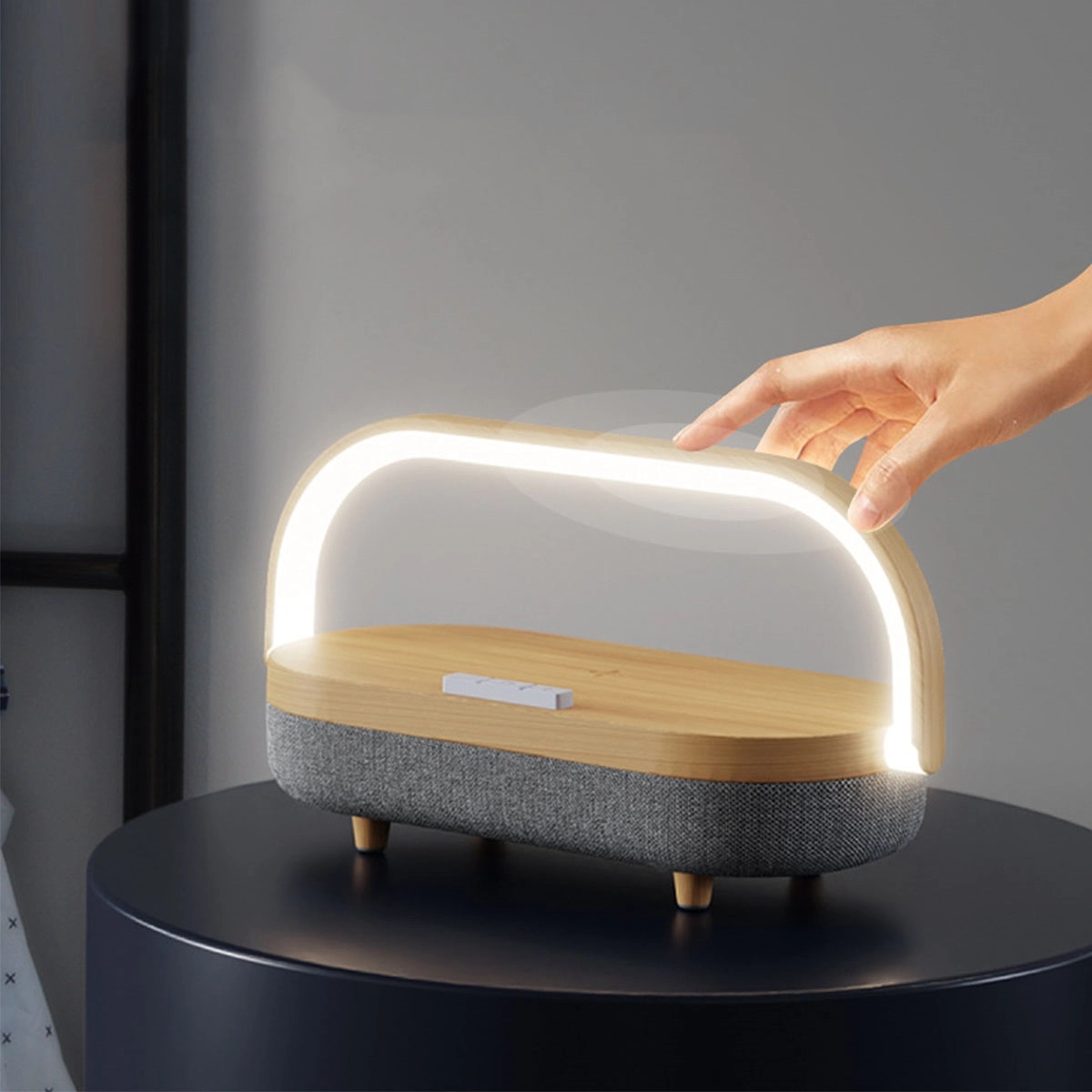 Wireless Charger LED Night Light Music Bedside Lamp 1