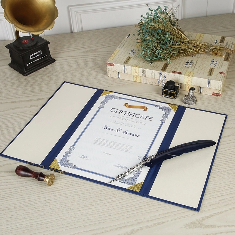 Tri Fold Certificate Holder 3