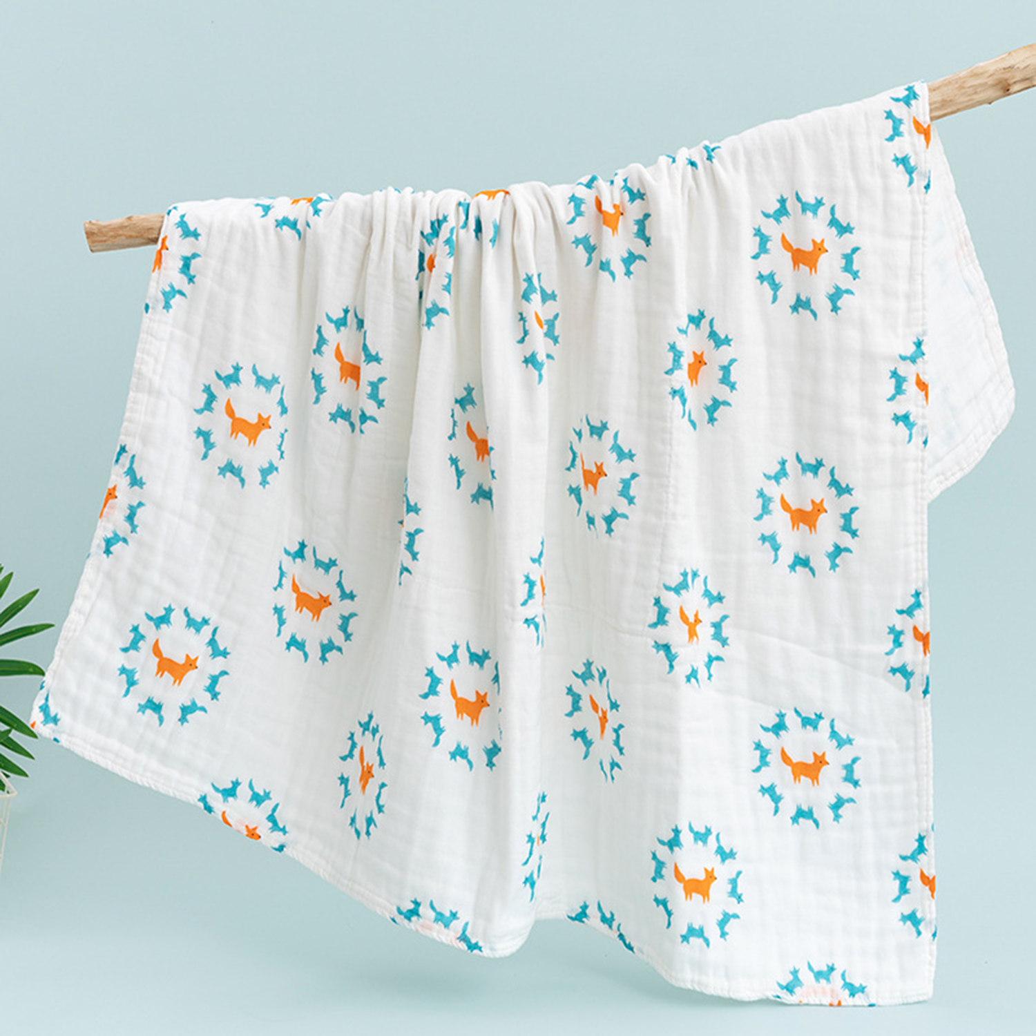 Lightweight Thermal Cotton Jacquard Toddler Blanket 6