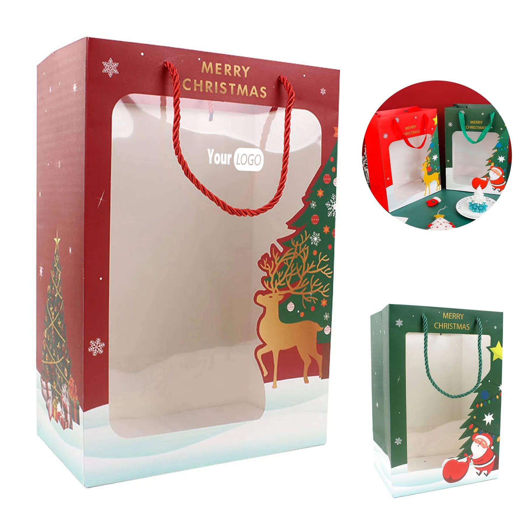 Paper Christmas Packaging Handbag 2