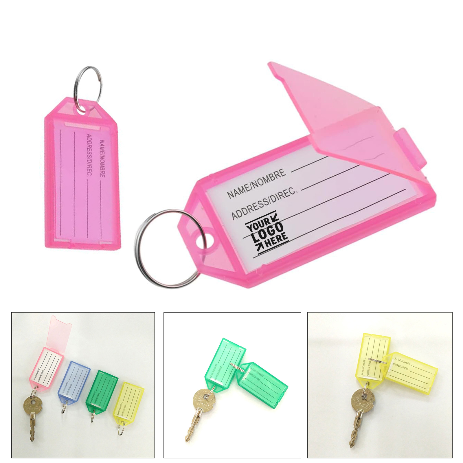 16pcs Plastic Key Label Tags