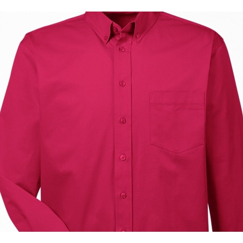 Harriton Men's Foundation 100% Cotton Long-Sleeve Twill Shirt With Teflon™ 6