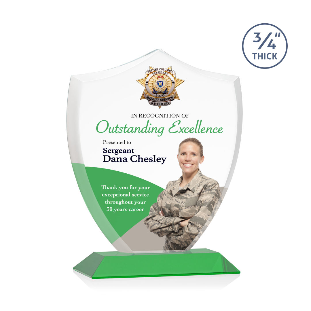 Scudo Shield VividPrint™ Award - Green 13