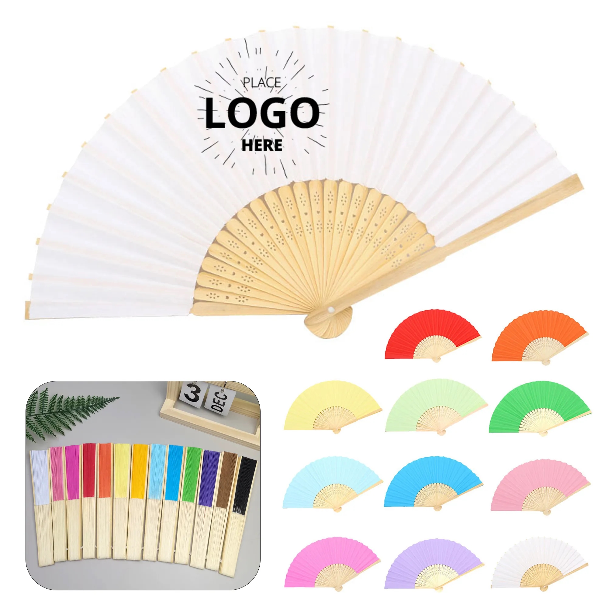 Customizable Handmade Folding Fan 2