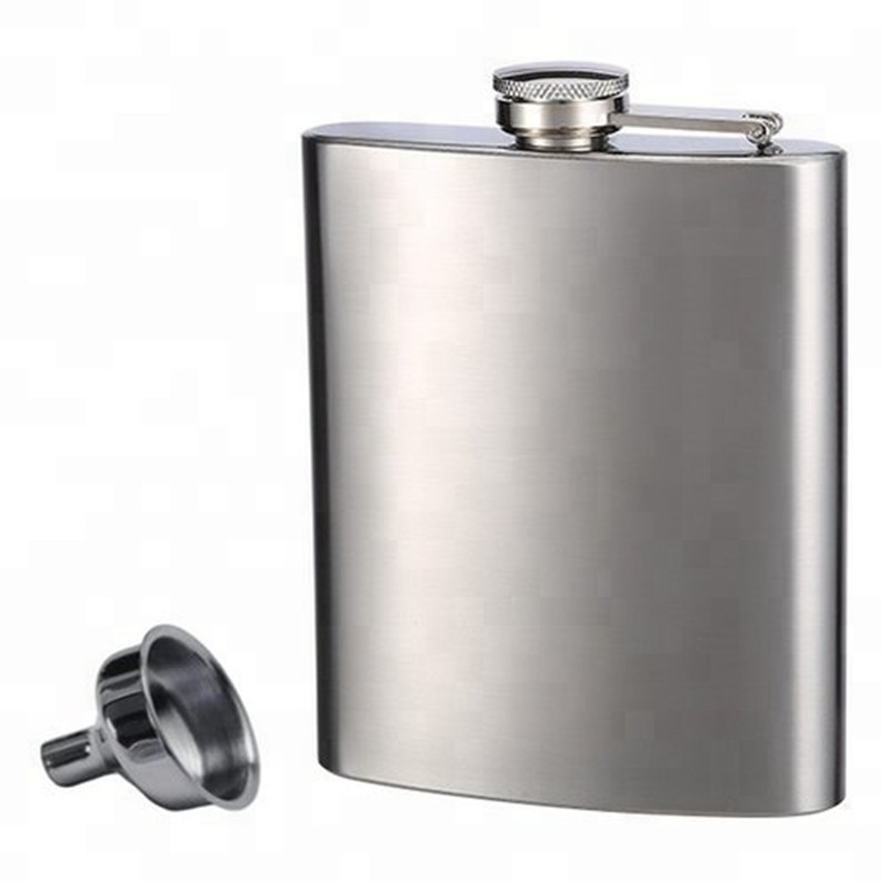 Stainless Wine Whisky Steel Hip Flask with Funnel 2