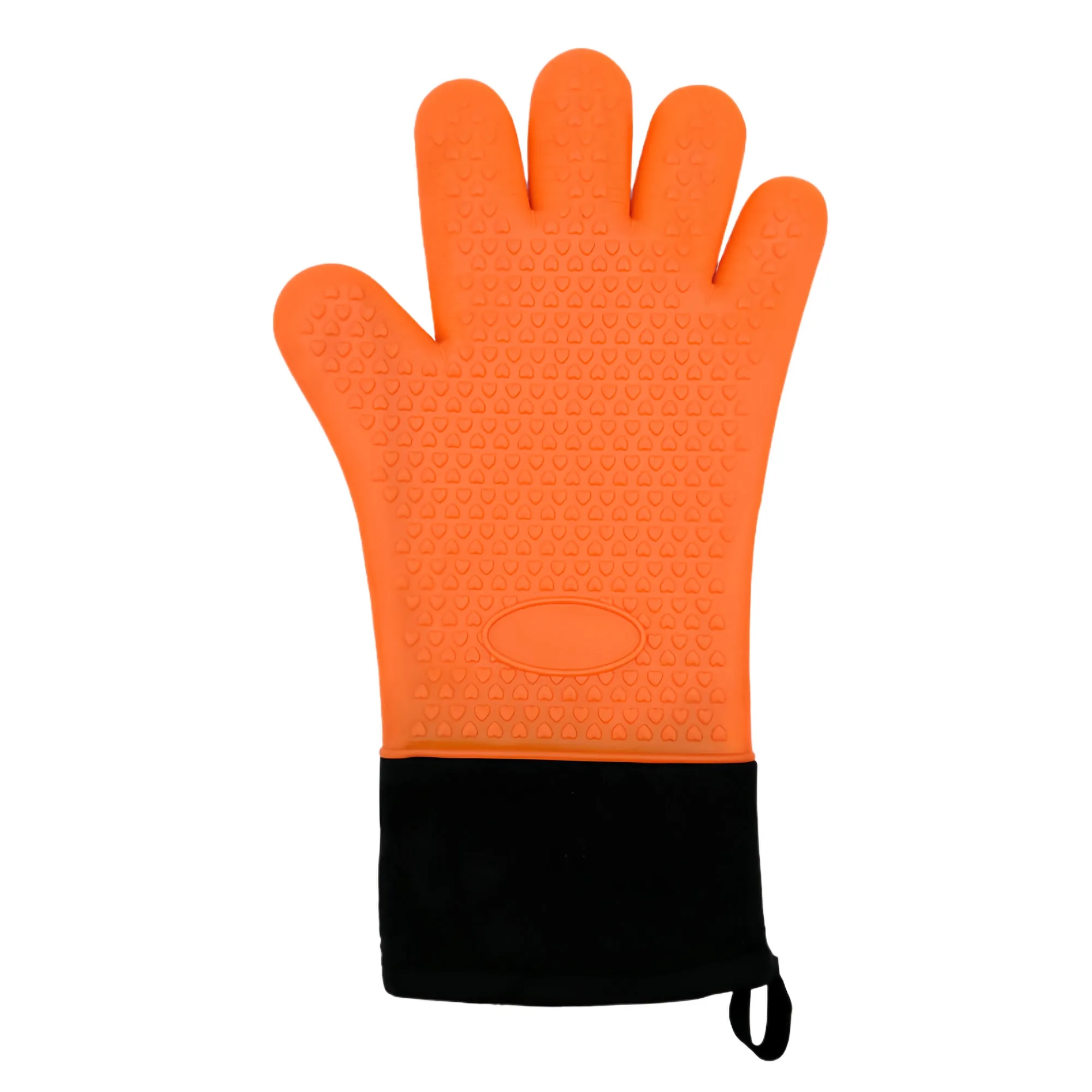 Flexible Five Finger Heat Resistant Silicone Oven Mitts 9