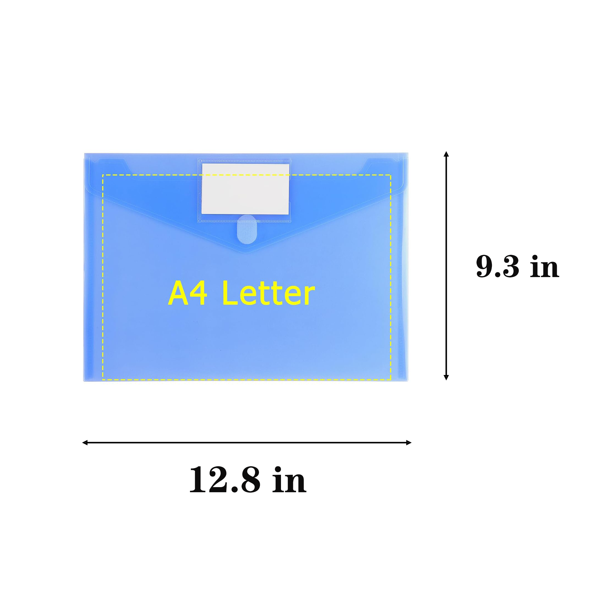 Snap-button Transparent File Bag 4