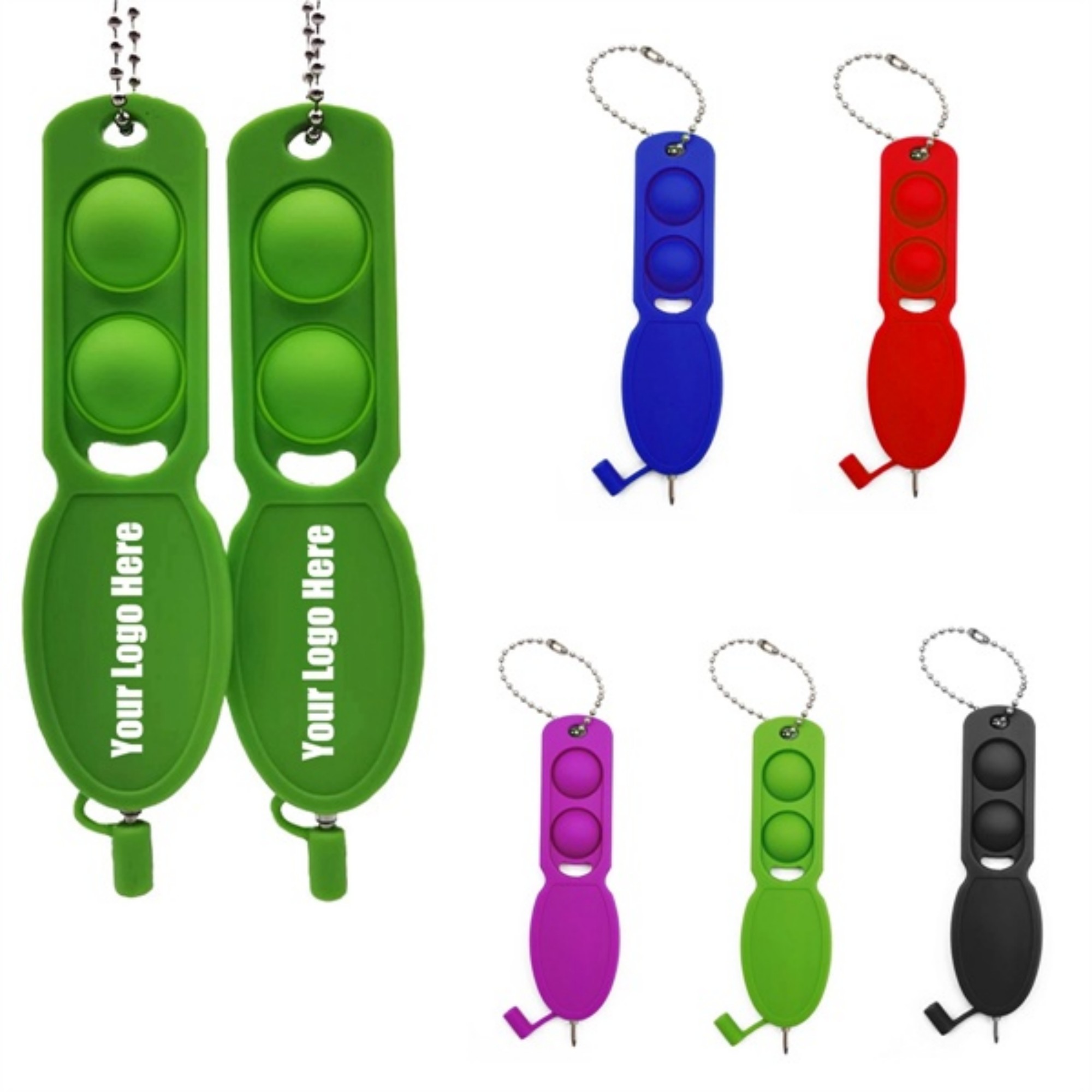 Push Pop Fidget Pen Keychain