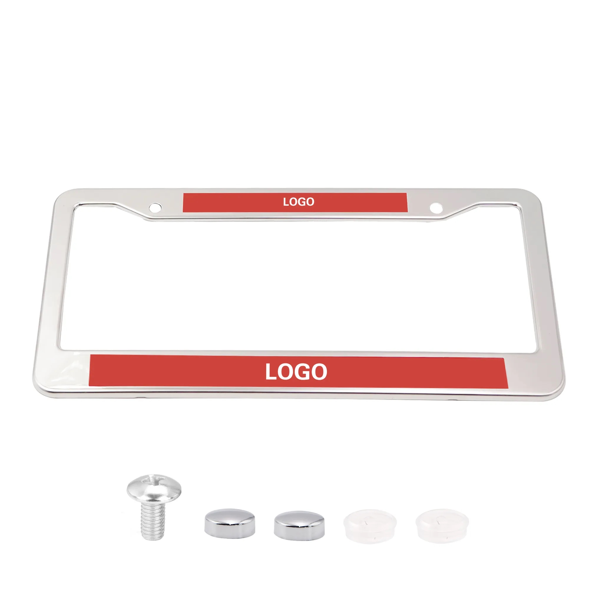 Black License Plate Aluminum Tag Frame 5