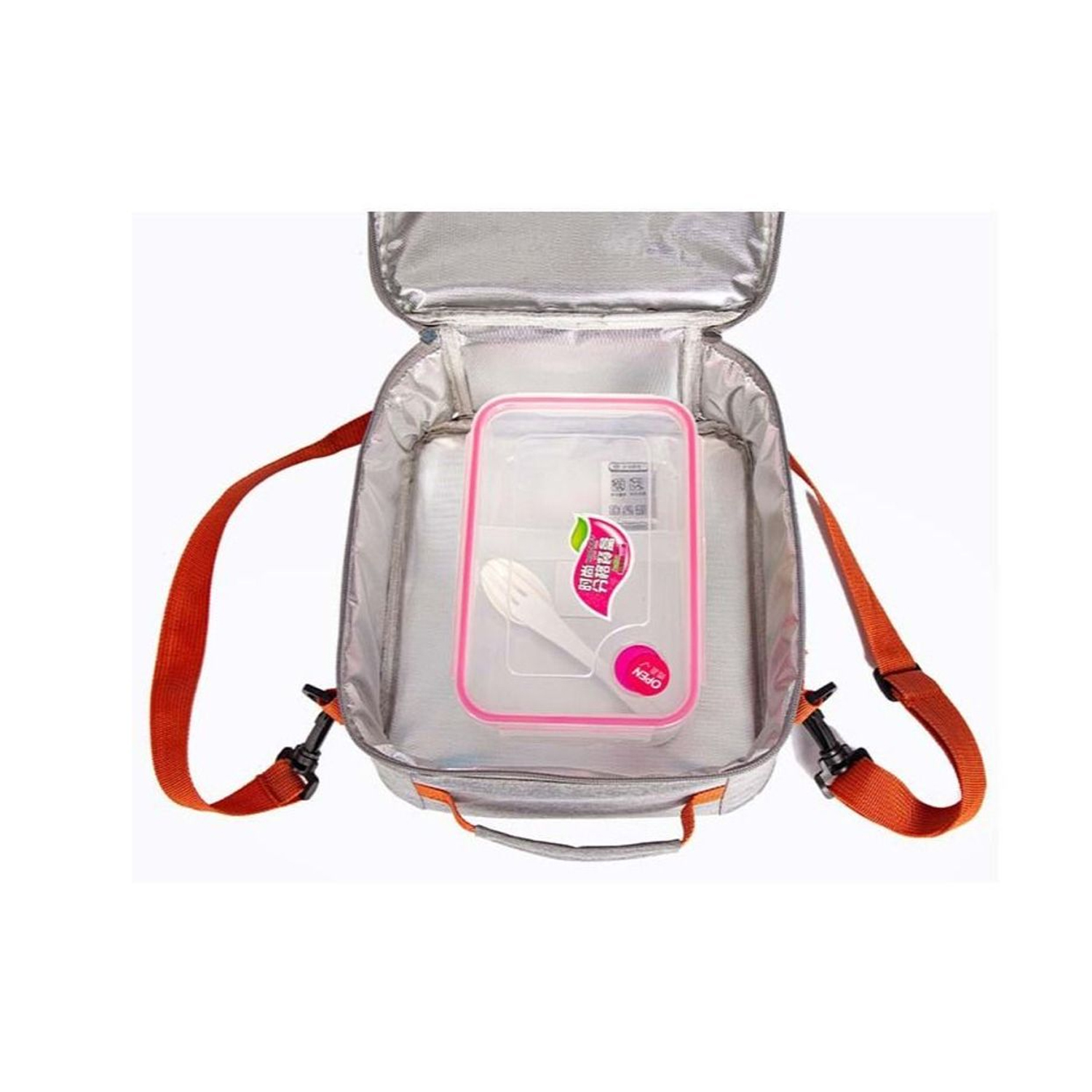 Insulated Lunch Box Lunch Bag With Shoulder Strap 4