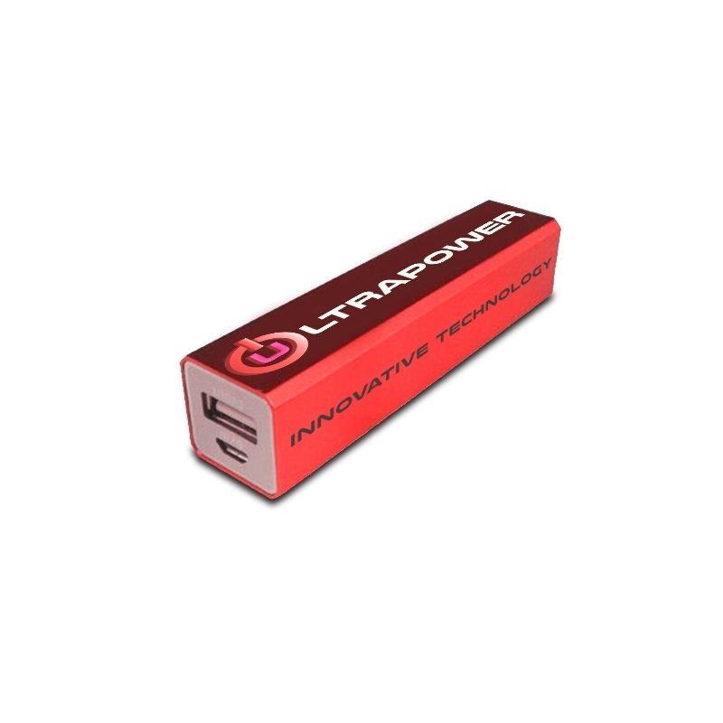Power Bank 2200mah with Custom Print Portable Charger Red 2