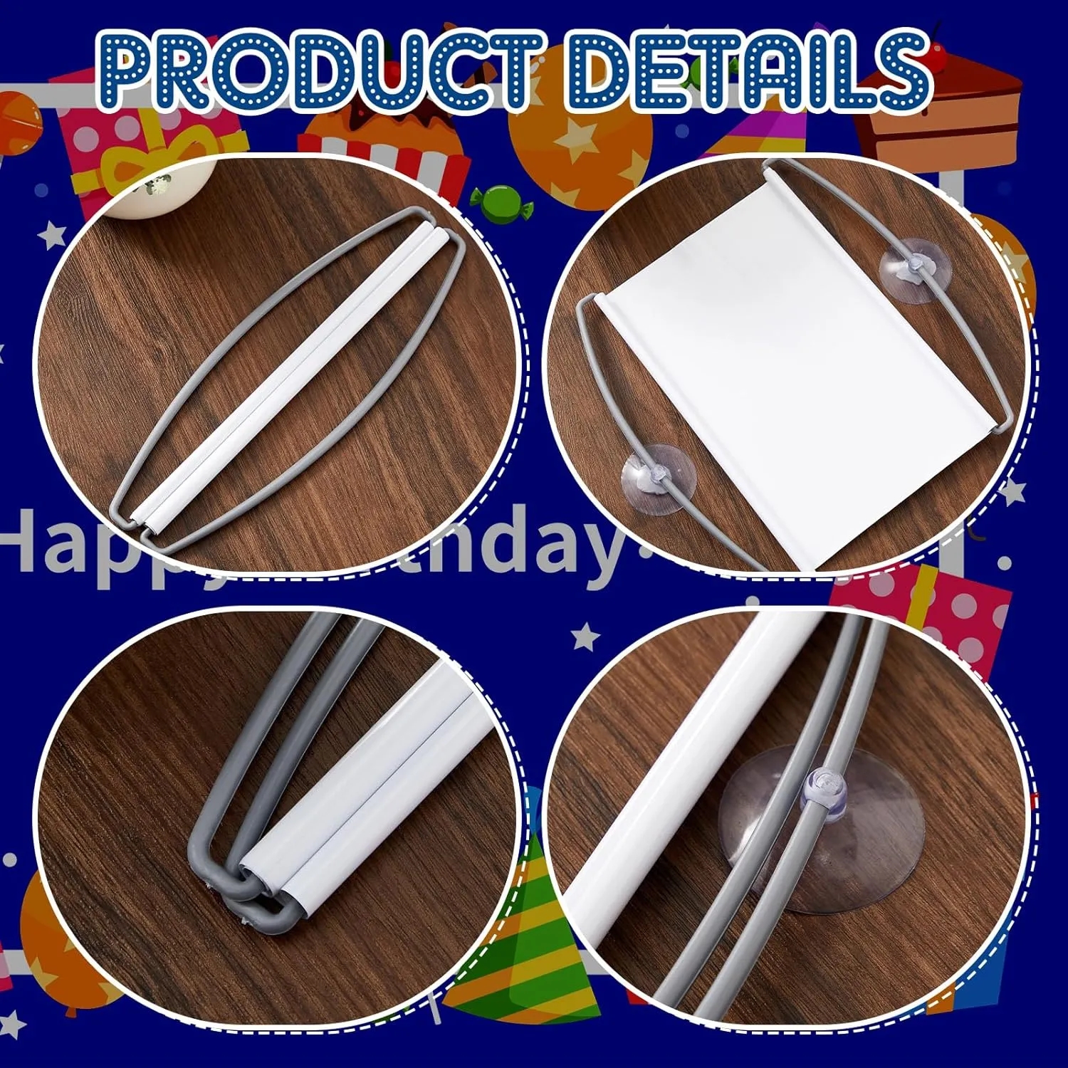 Retractable PET Plastic Scroll Hand Banner Flags 3