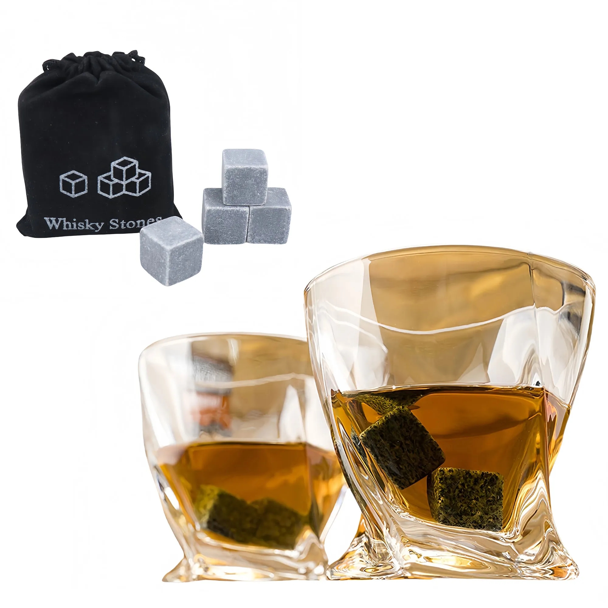 Premium Natural Granite Wine Stones Fast Chilling 4