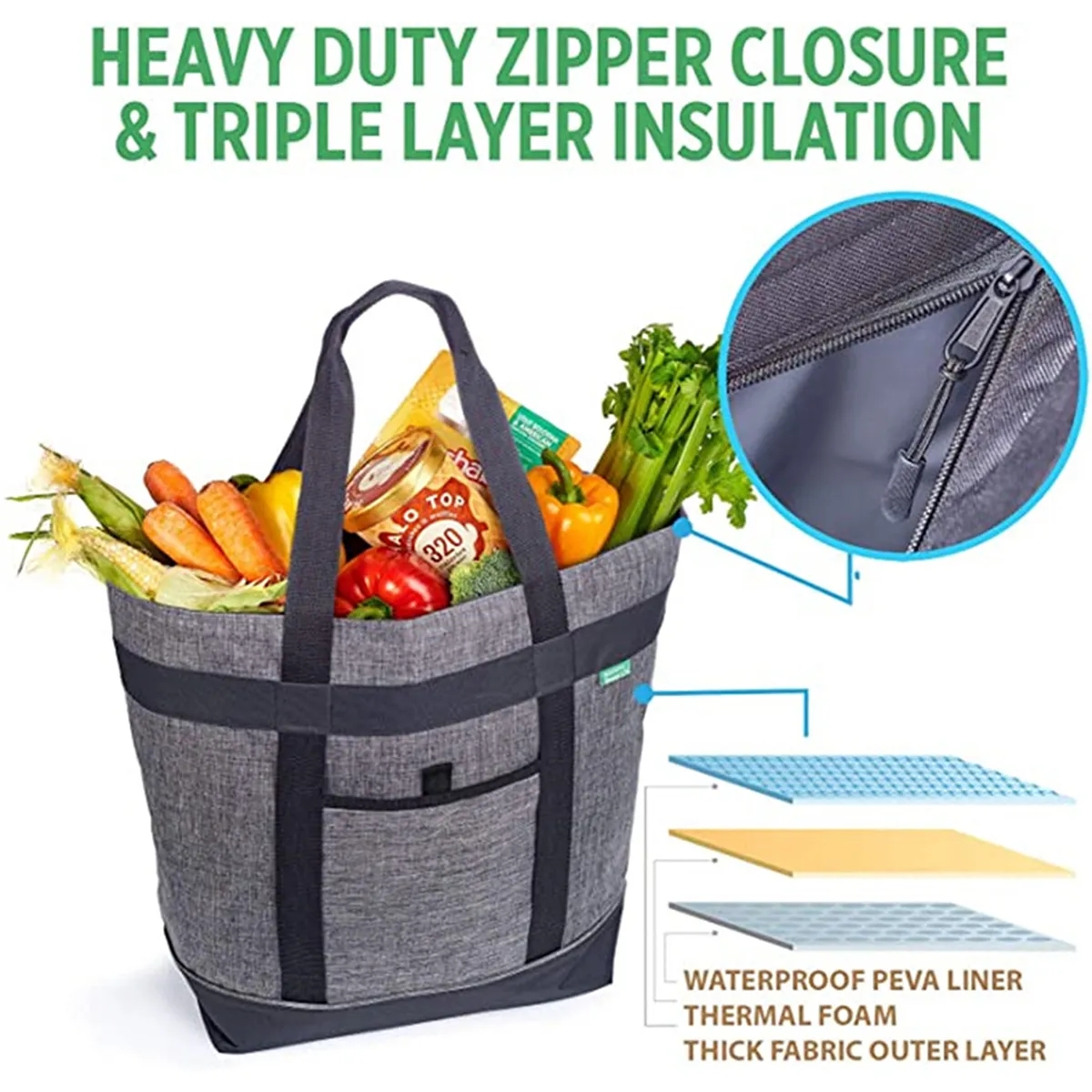 Large Folding Waterproof Insulated Camping Picnic Bag 2