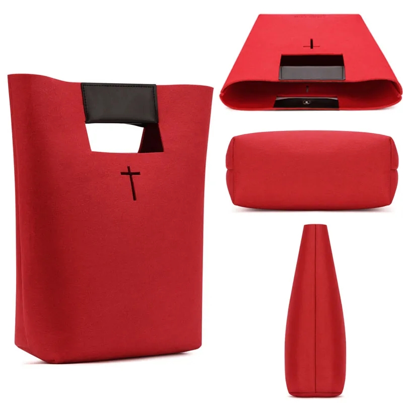 Felt Bible Cover Christian Church Handbags 6