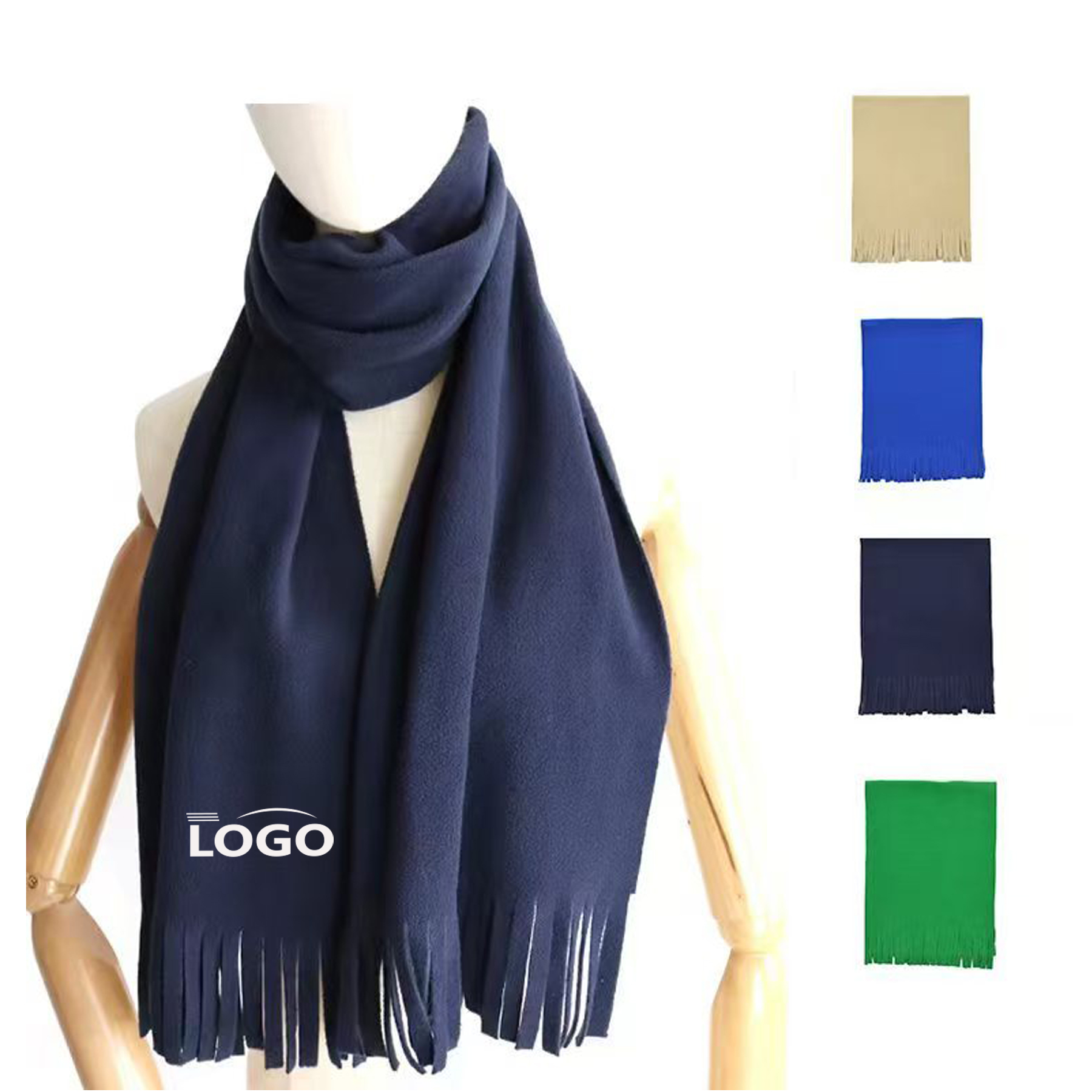 Polar Fleece Scarf With Tassel 2