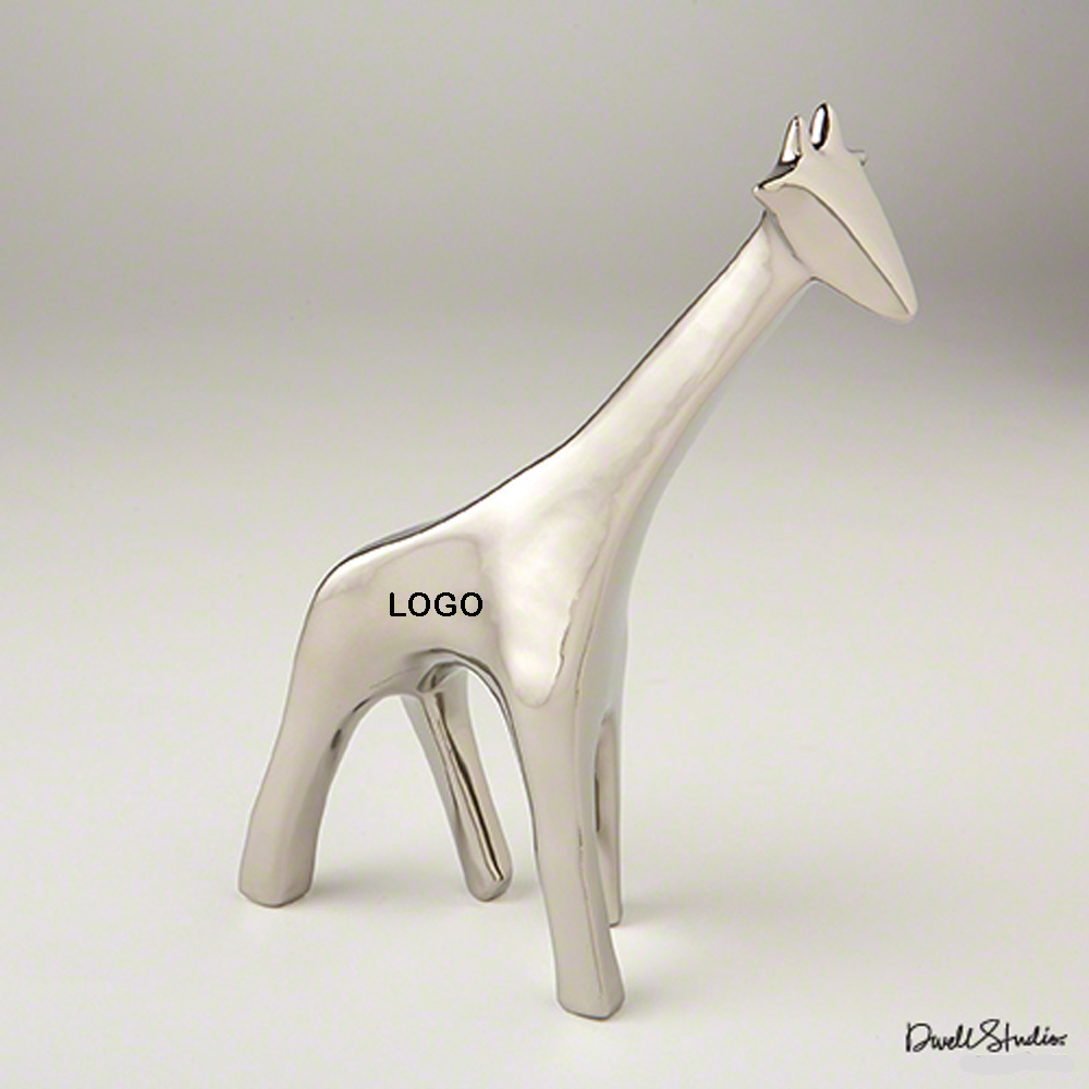 Unique Electroplated Ceramic Giraffe for Home Deco and Office 1