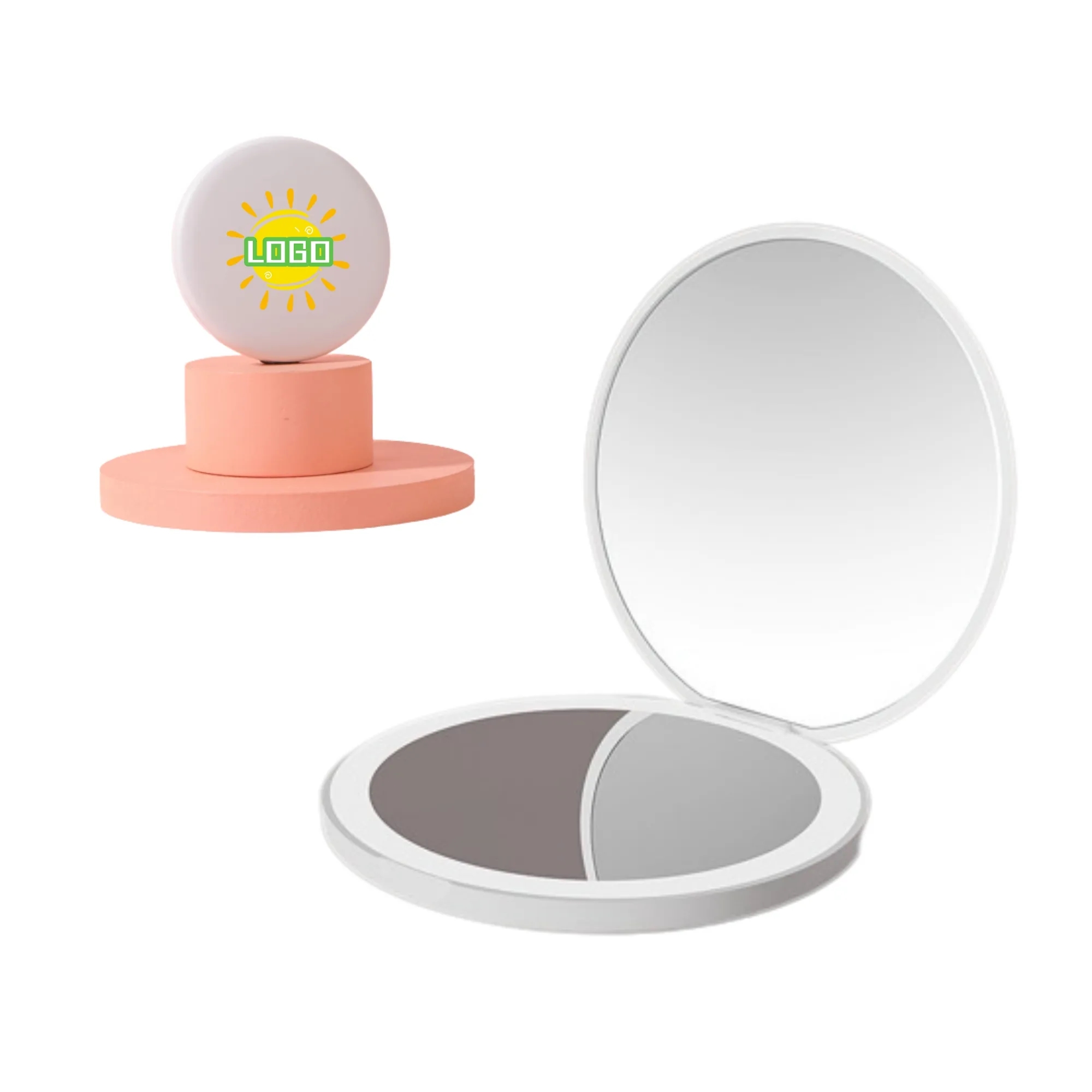 LED Foldable Makeup Mirror Full Color Travel Outdoor 3