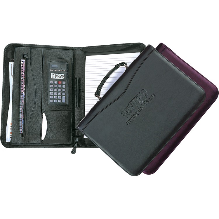 Executive Zip & Carry Zipper Portfolio