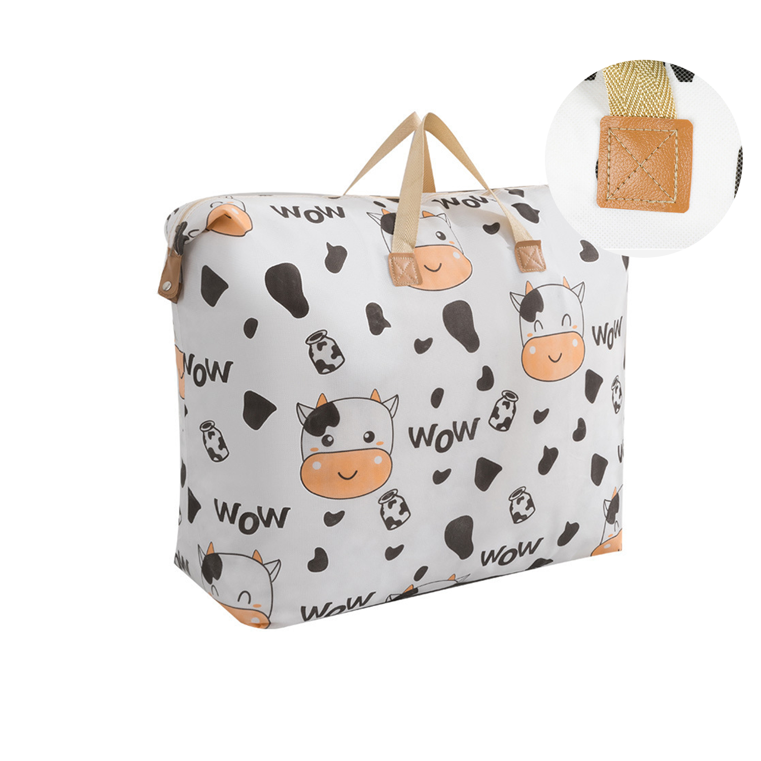 Large capacity cartoon cotton quilt storage bag 4