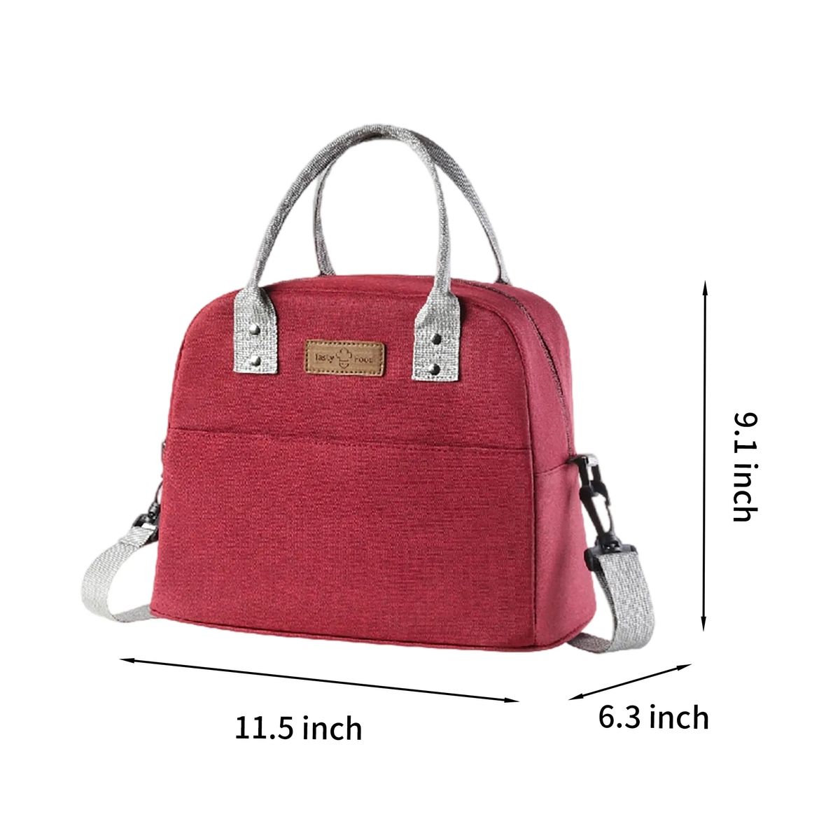 Lunch Bag Insulated Terylene Large 9 Inch 6