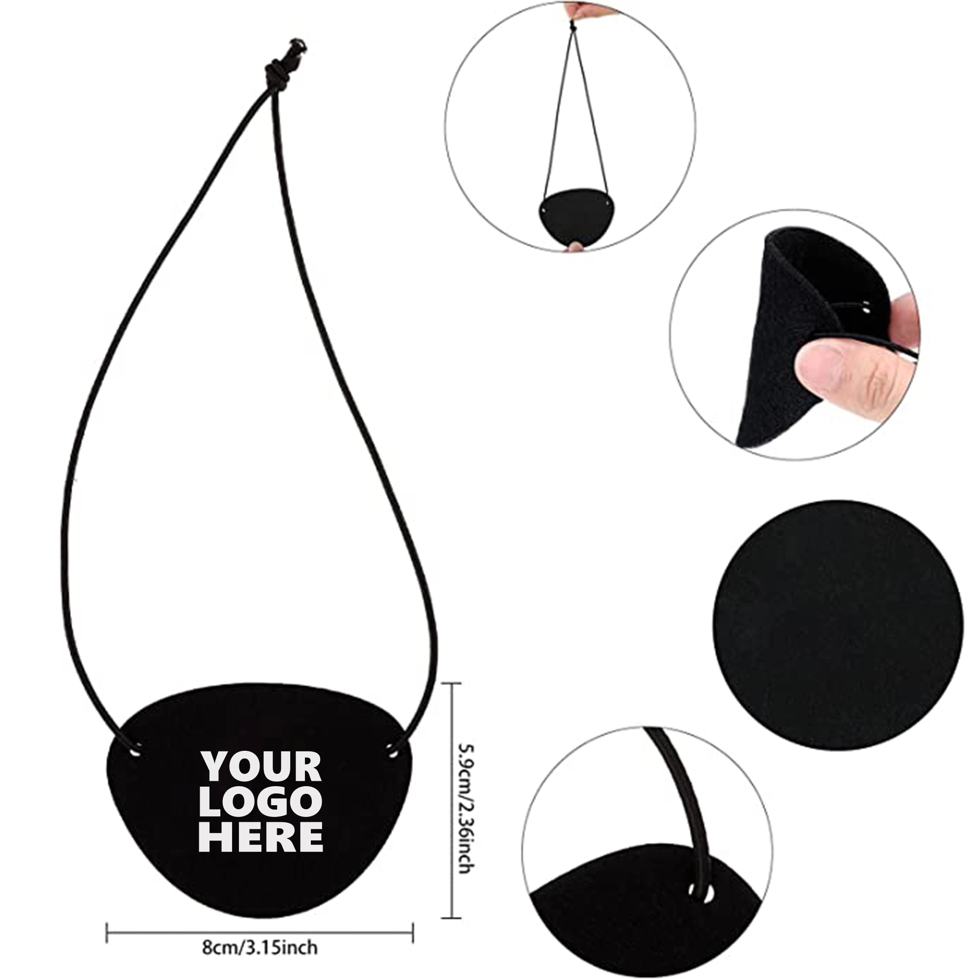 Cosplay Prop Pirate One Eye Patch MOQ100 2