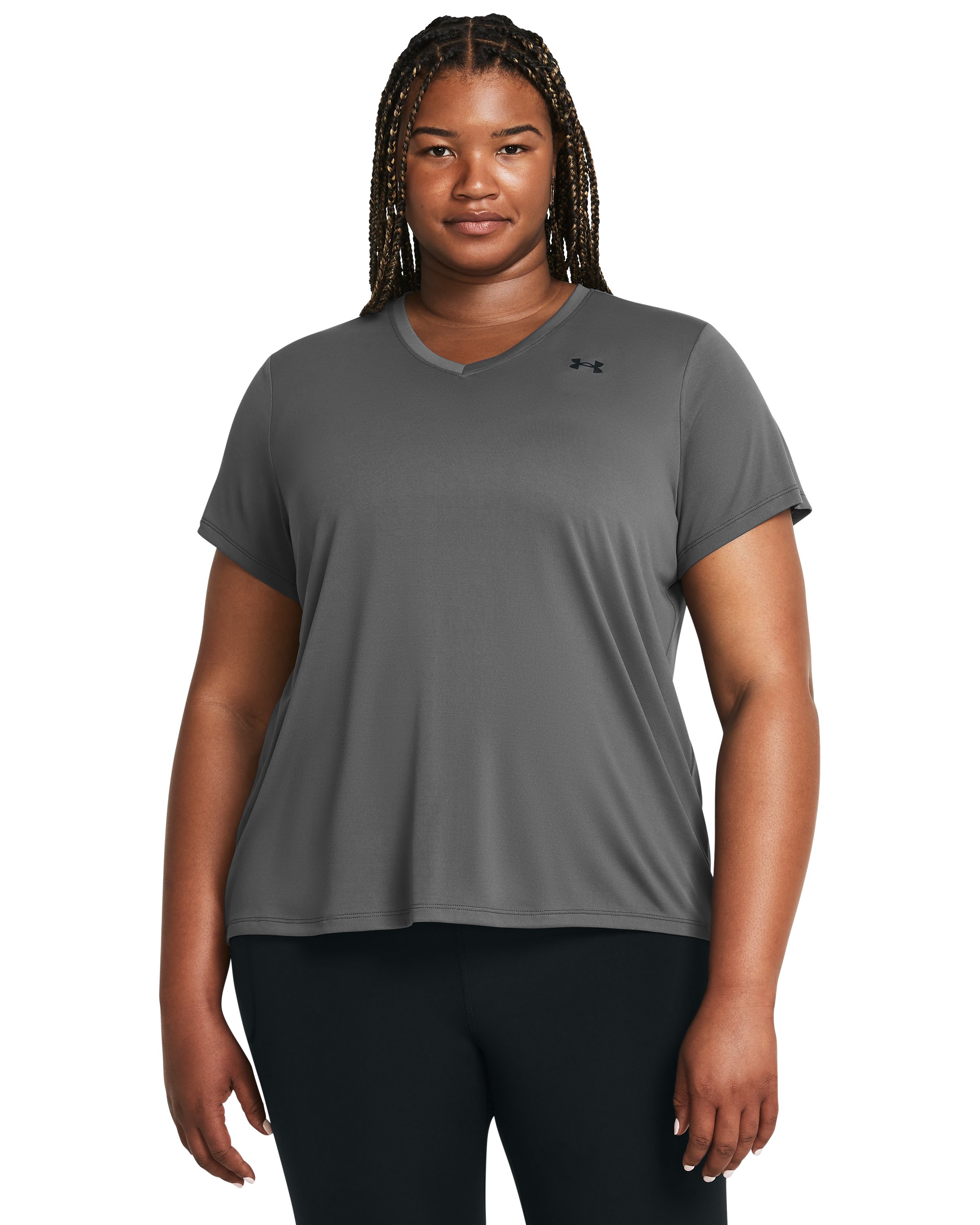 UA Tech Women's V-Neck Short Sleeve 3