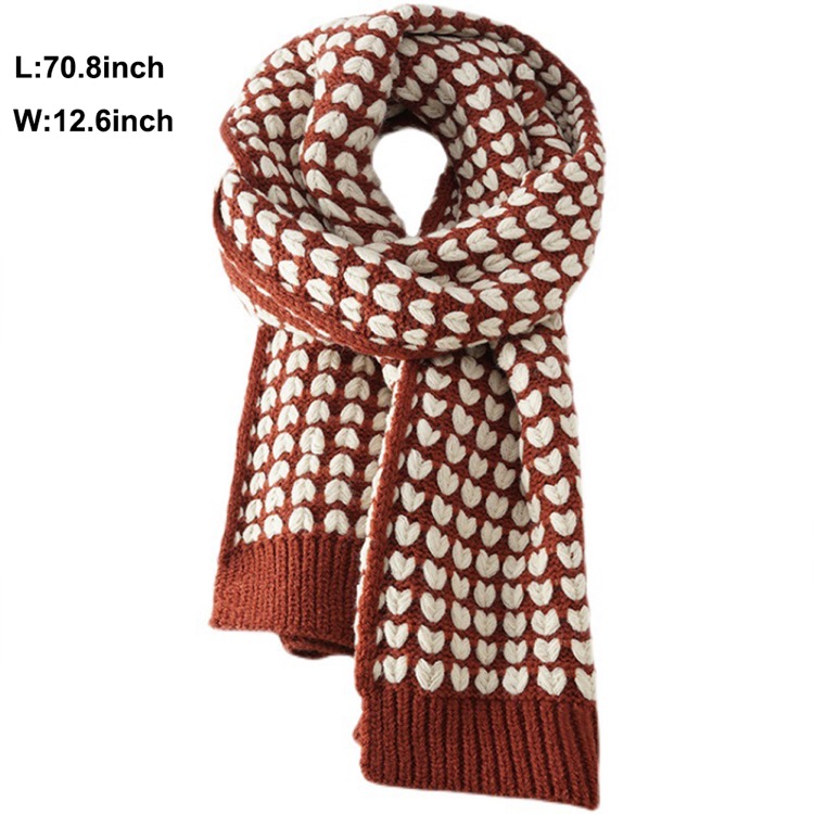 Love Knitted Wool Scarf 2